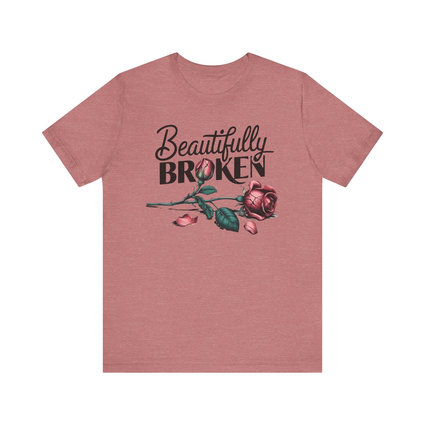 Camiseta Rosa “Beautifully Broken”: una camiseta empoderante con una elegancia suave
