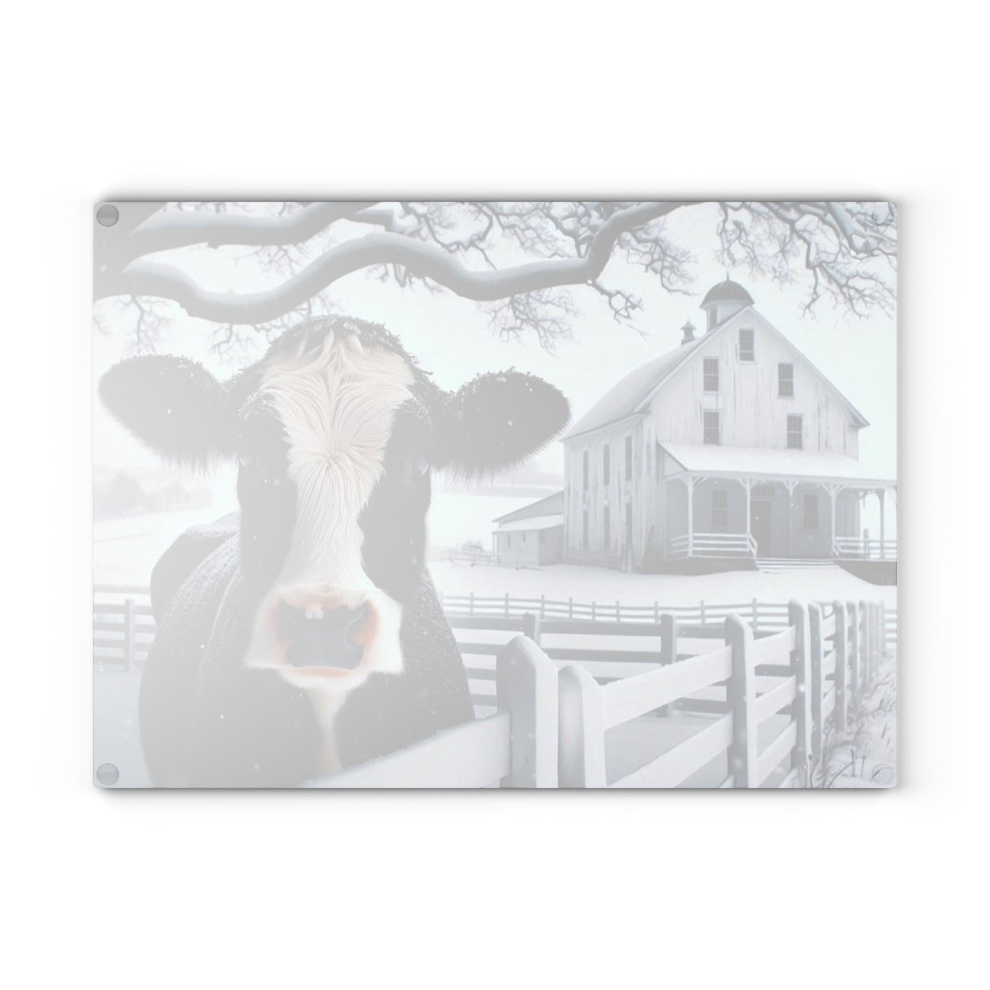 Tabla de cortar de vaca lechera, decoración de granja, regalos de boda, rancho de vacas, regalos de granja, vaca en blanco y negro, decoración de granja