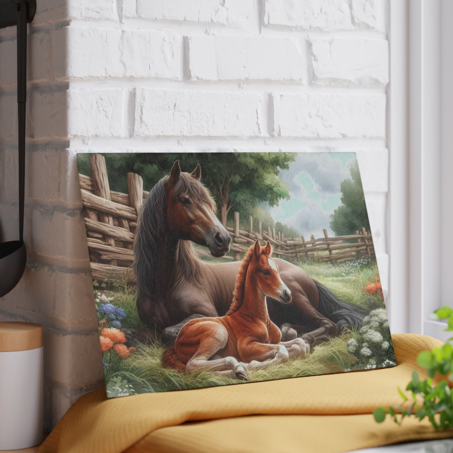 Horse cutting board, farm life decor, farmhouse design, nature-inspired gift, horse lover gift, rustic home accents Charcuterie Board