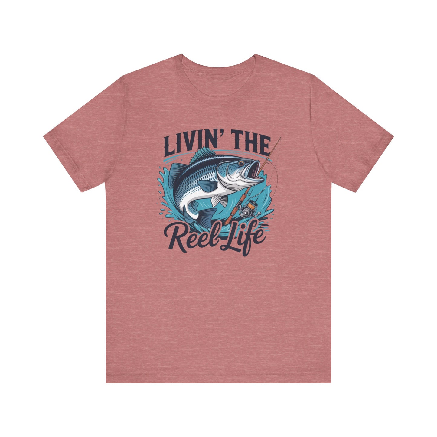 🎣 Livin’ the Reel Life Fishing T-Shirt – Perfect Gift for Anglers! 🐟