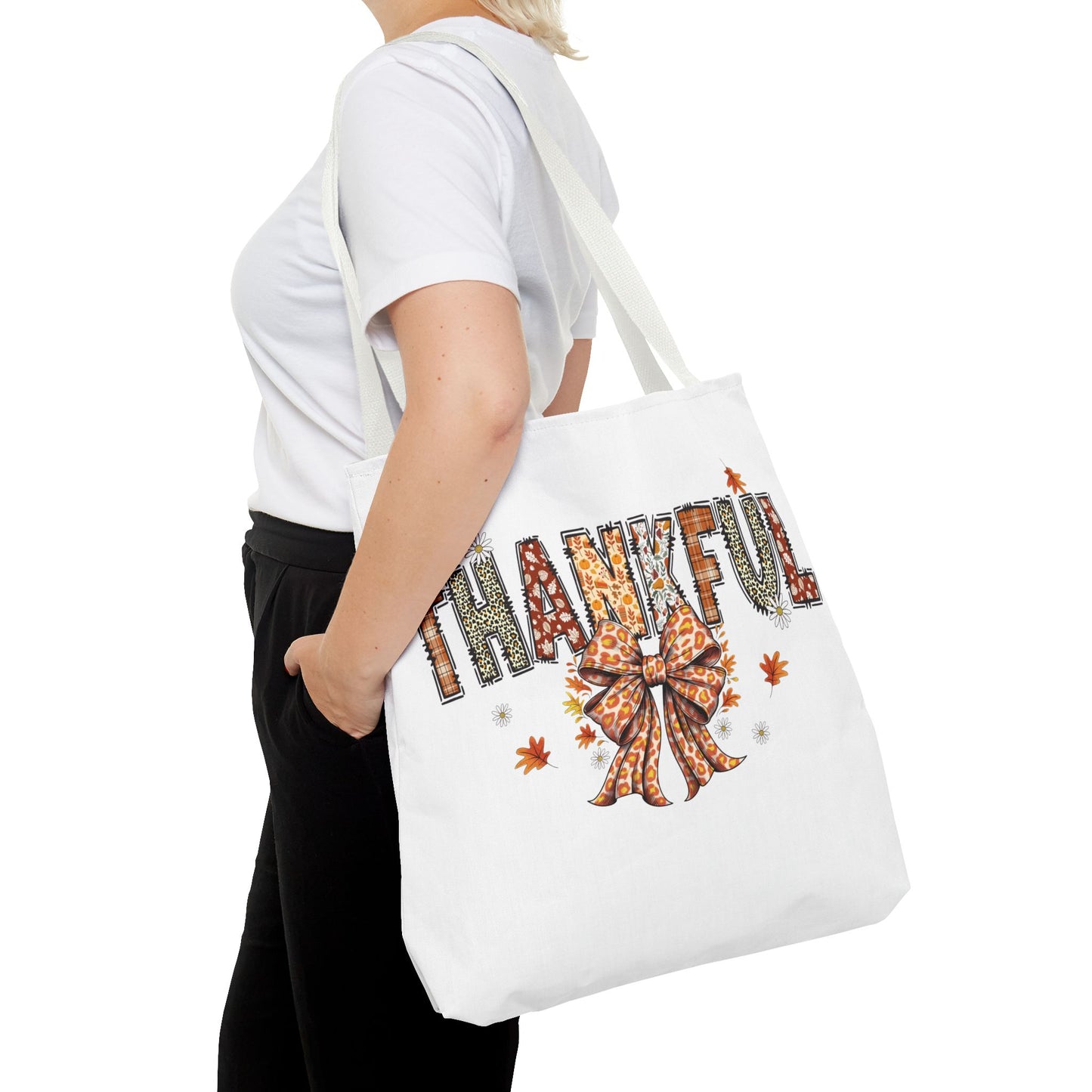 🧡 Thankful Tote Bag – Leopard Prints & Autumn Vibes in One Cozy Carryall 🍁