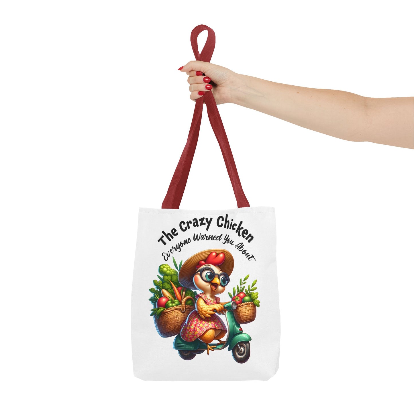 Bolsa de compras divertida con diseño de pollo: un encantador diseño de granja fresca 🐔
