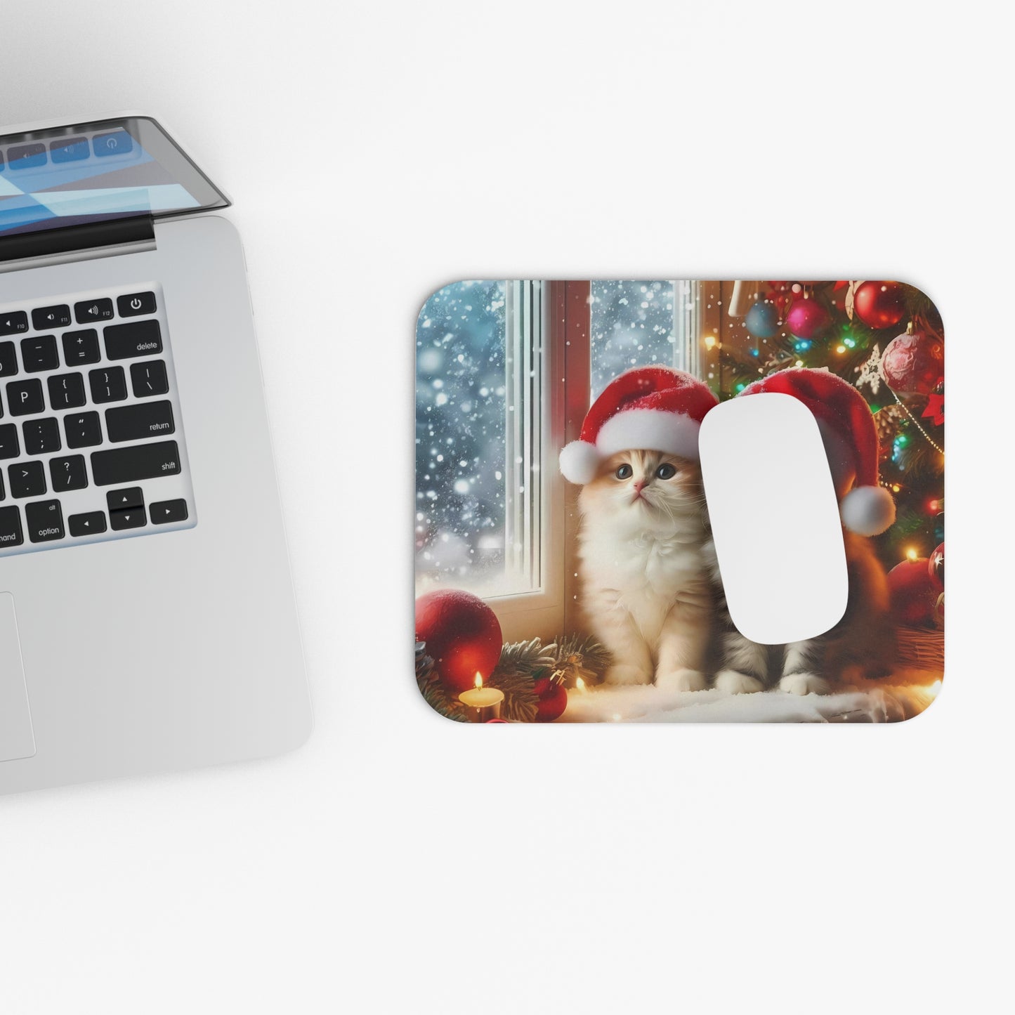 ๐ฑ๏ธ๐๐ฑ Christmas Kittens Mouse Pad โ Cozy Holiday Cheer for Your Desk