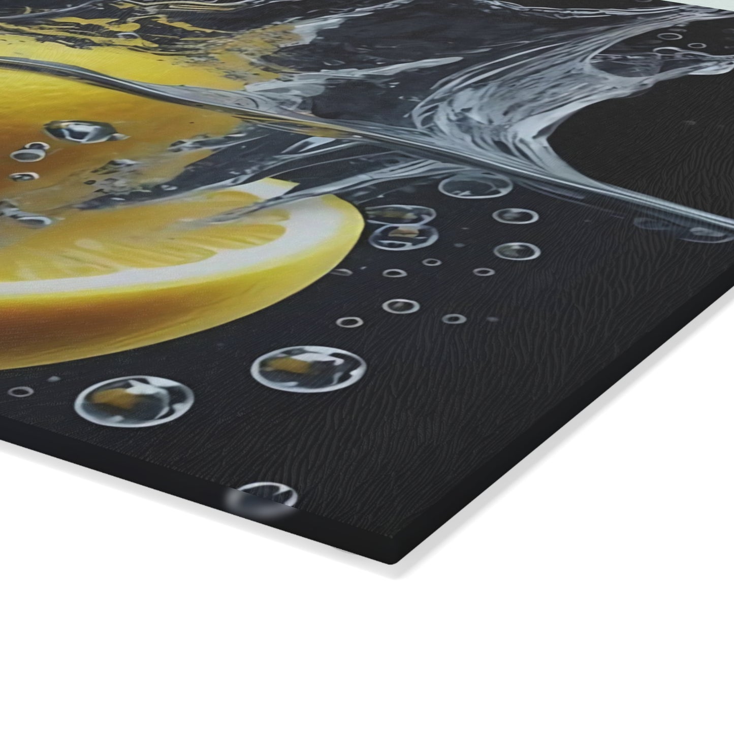 🍋 Lemon Splash Glass Cutting Board – Bright & Zesty Citrus Kitchen Style