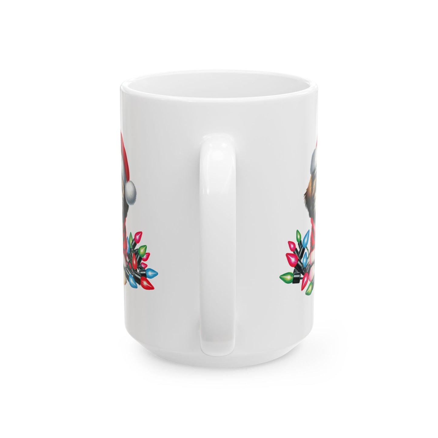 🎅 Shih Tzu Christmas Lights Mug – Sweet Holiday Sips with a Festive Pup 🐾