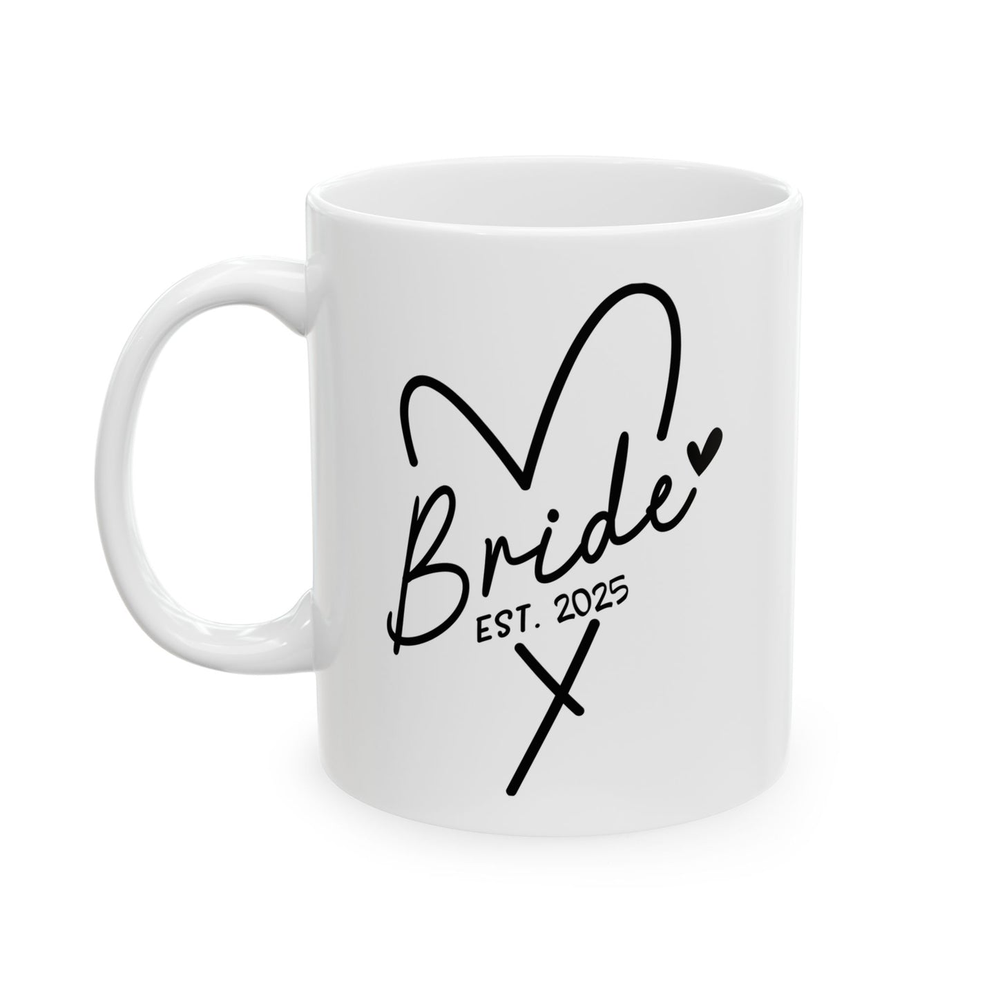 Taza de café para novias (EST. 2025): regalo de boda personalizado para la futura esposa