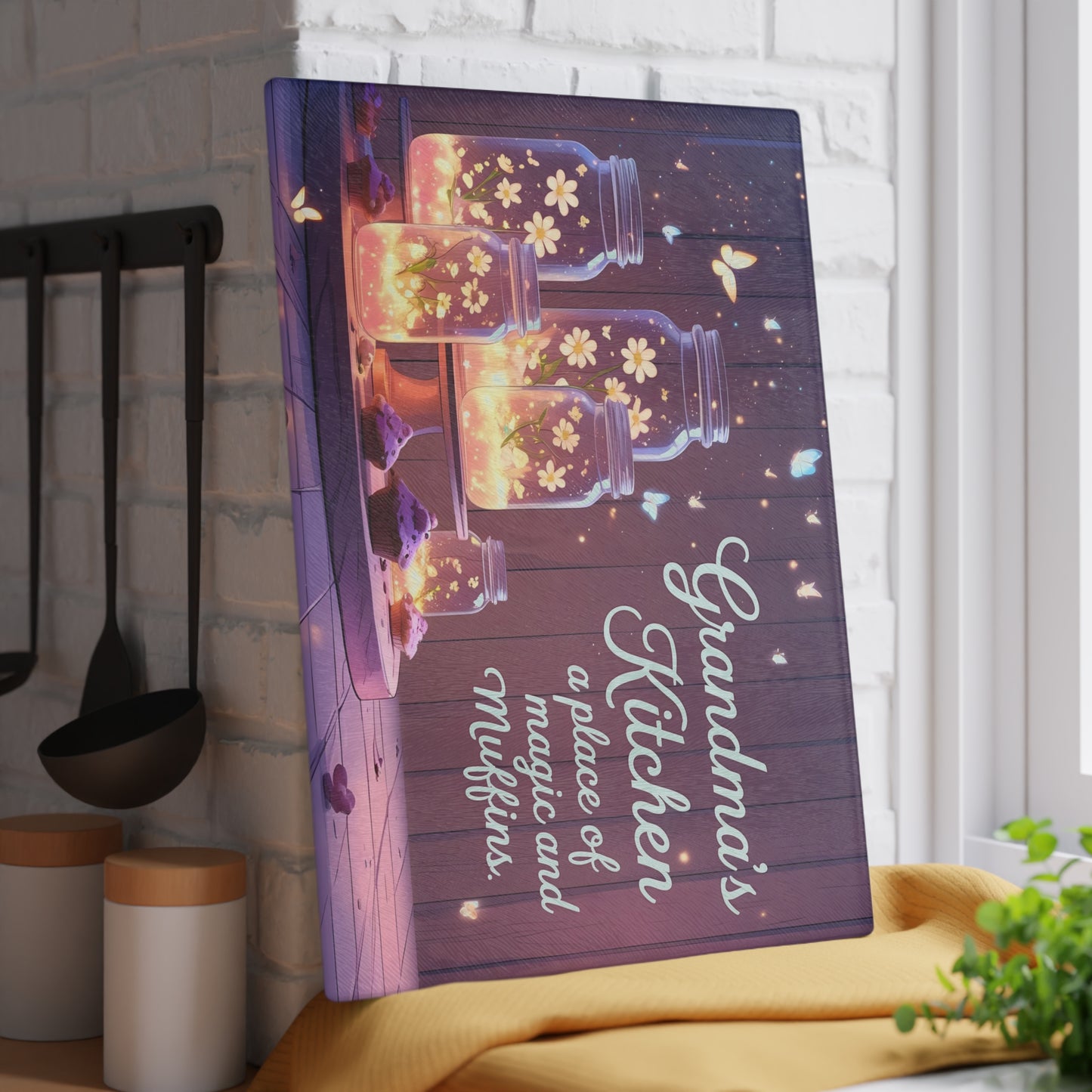 🧁 Grandma’s Kitchen Cutting Board – A Place of Magic and Muffins