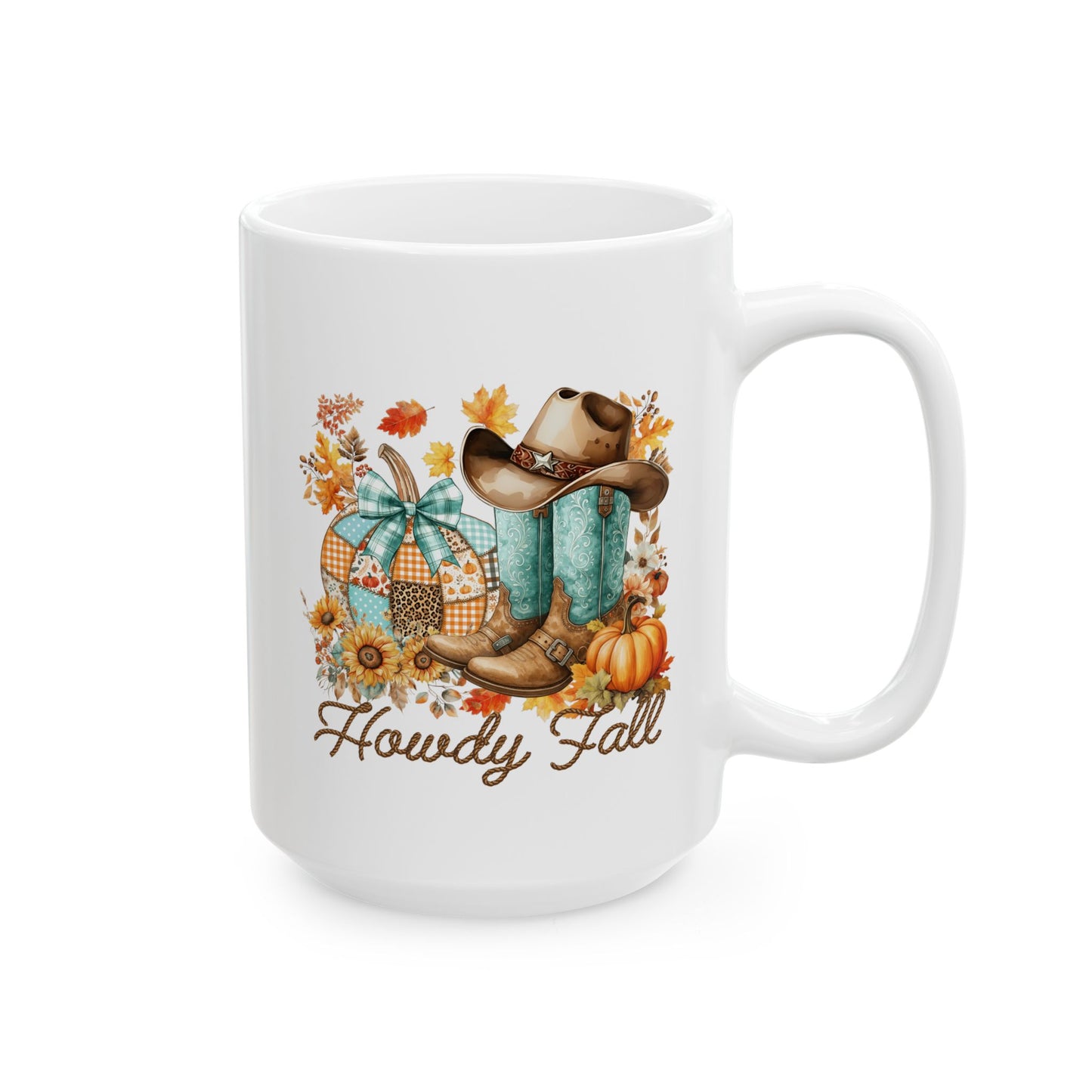 🤠 Howdy Fall Cowboy Mug – Western Charm Meets Autumn Glow 🍁🎃