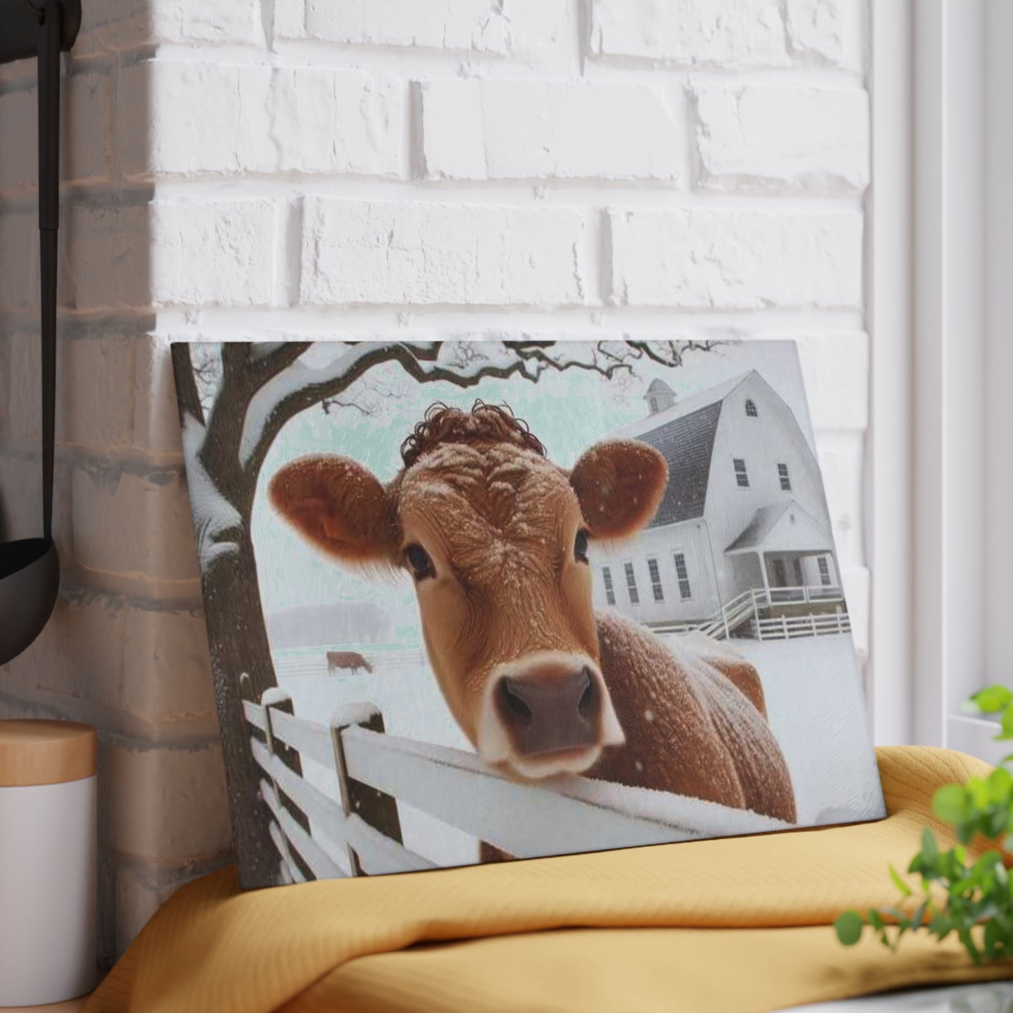 Tabla de cortar de vaca lechera, decoración de granja, regalos de boda, rancho de vacas, regalos de granja, vaca en blanco y negro, decoración de granja