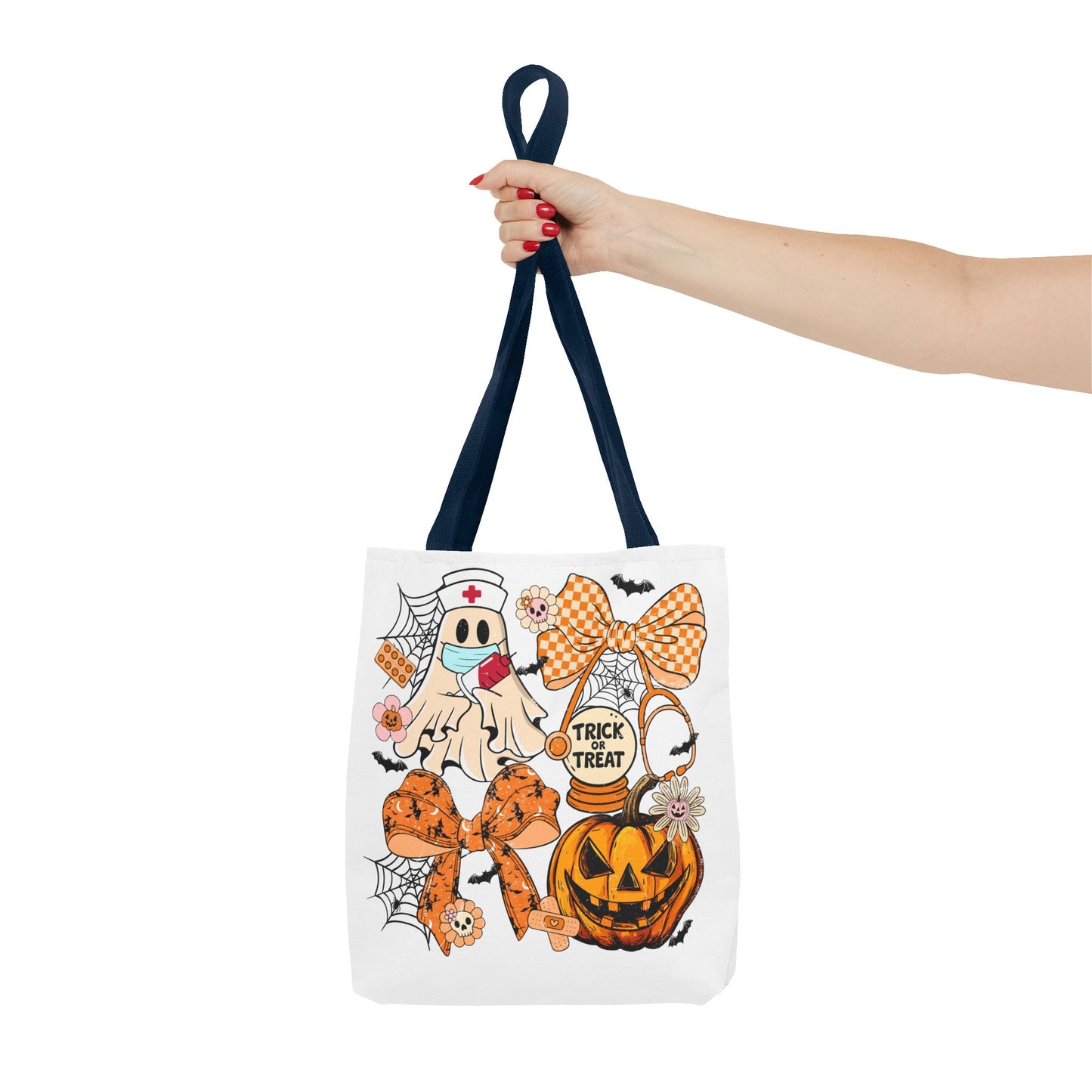 ๐ฉบ Nurse Ghost Tote Bag โ Spooky Season Meets Healthcare Heroes ๐ป๐
