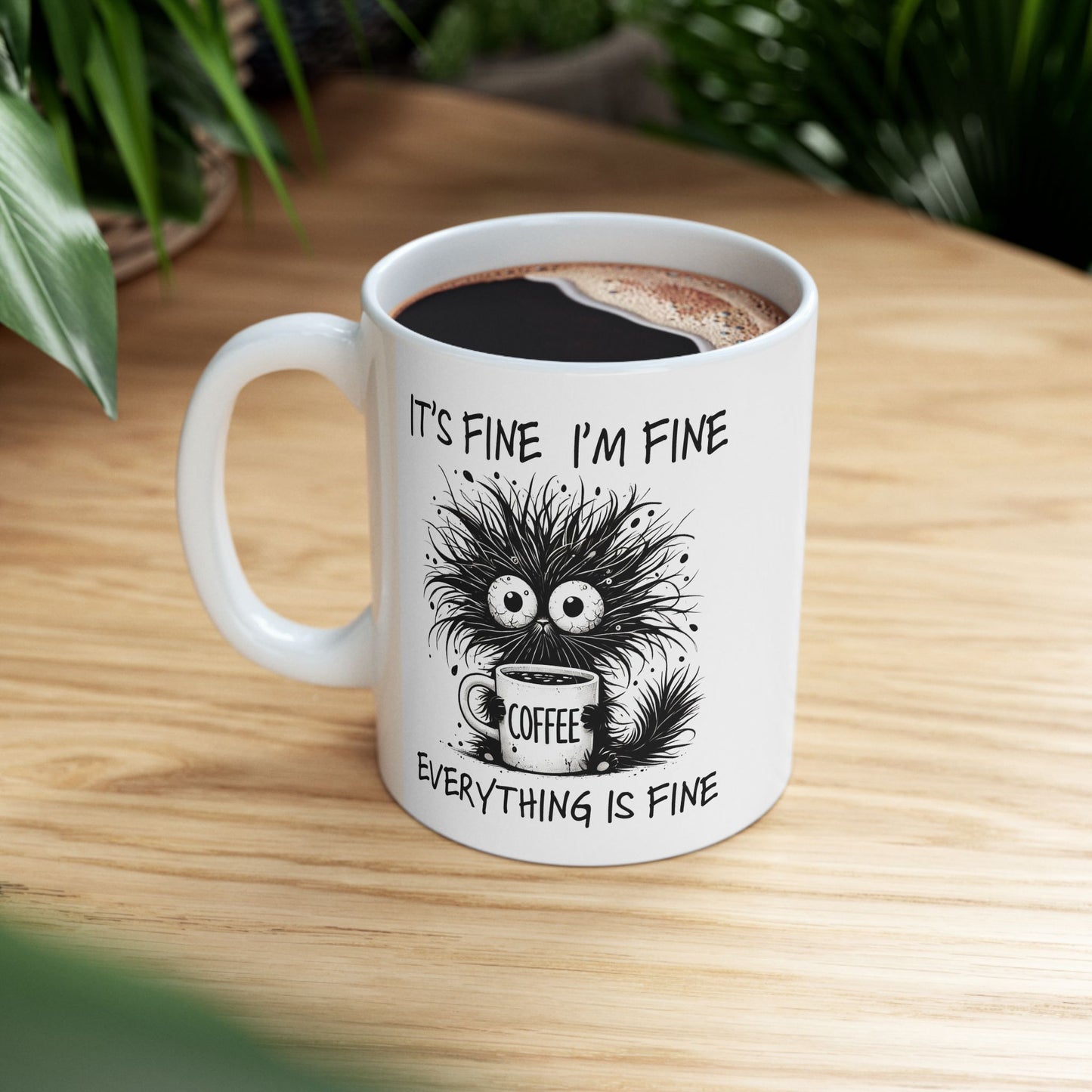 ☕ "Está bien" – Taza divertida para amantes del café y del humor