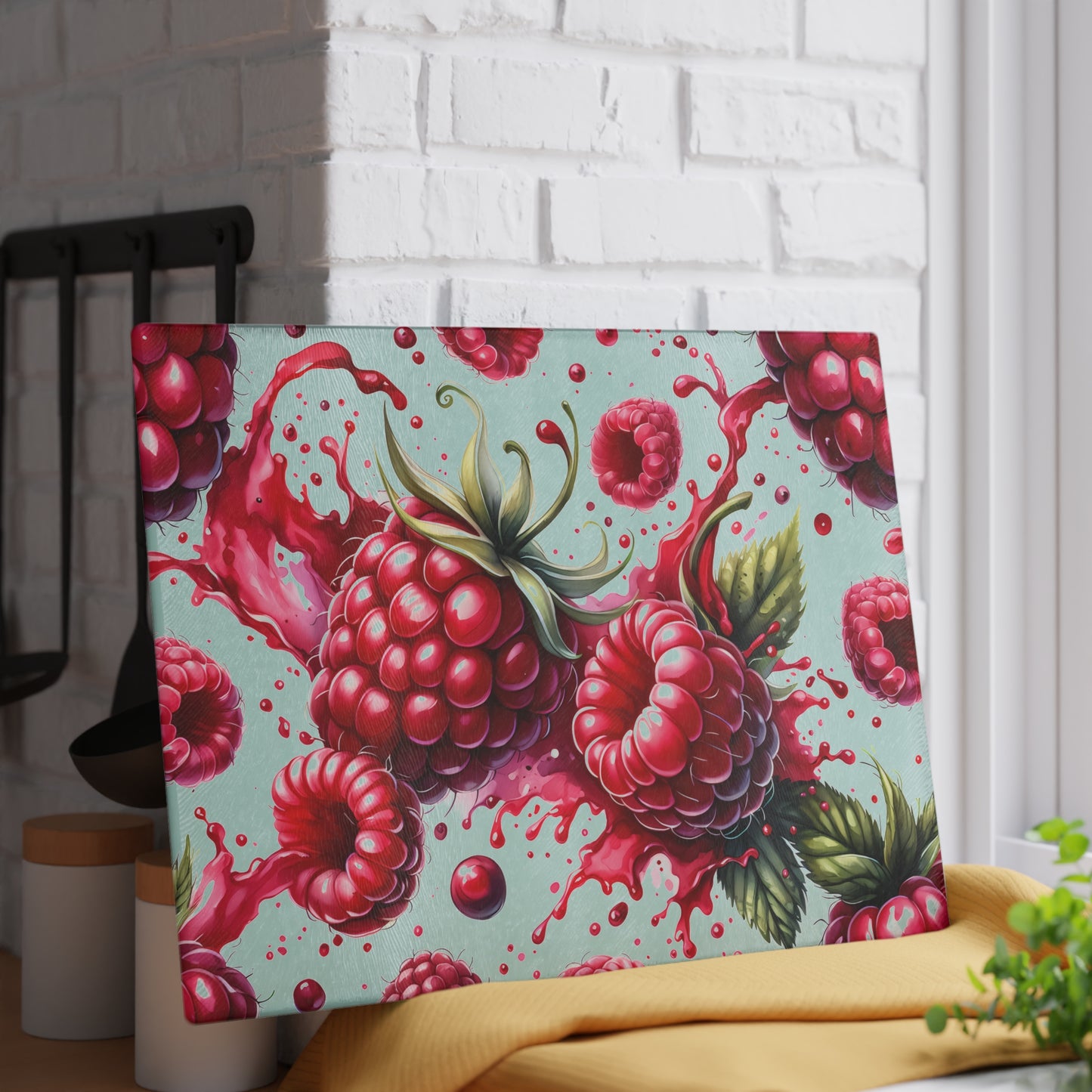 🍓 Raspberry Splash Cutting Board – Fresh & Flirty Charm for Your Kitchen