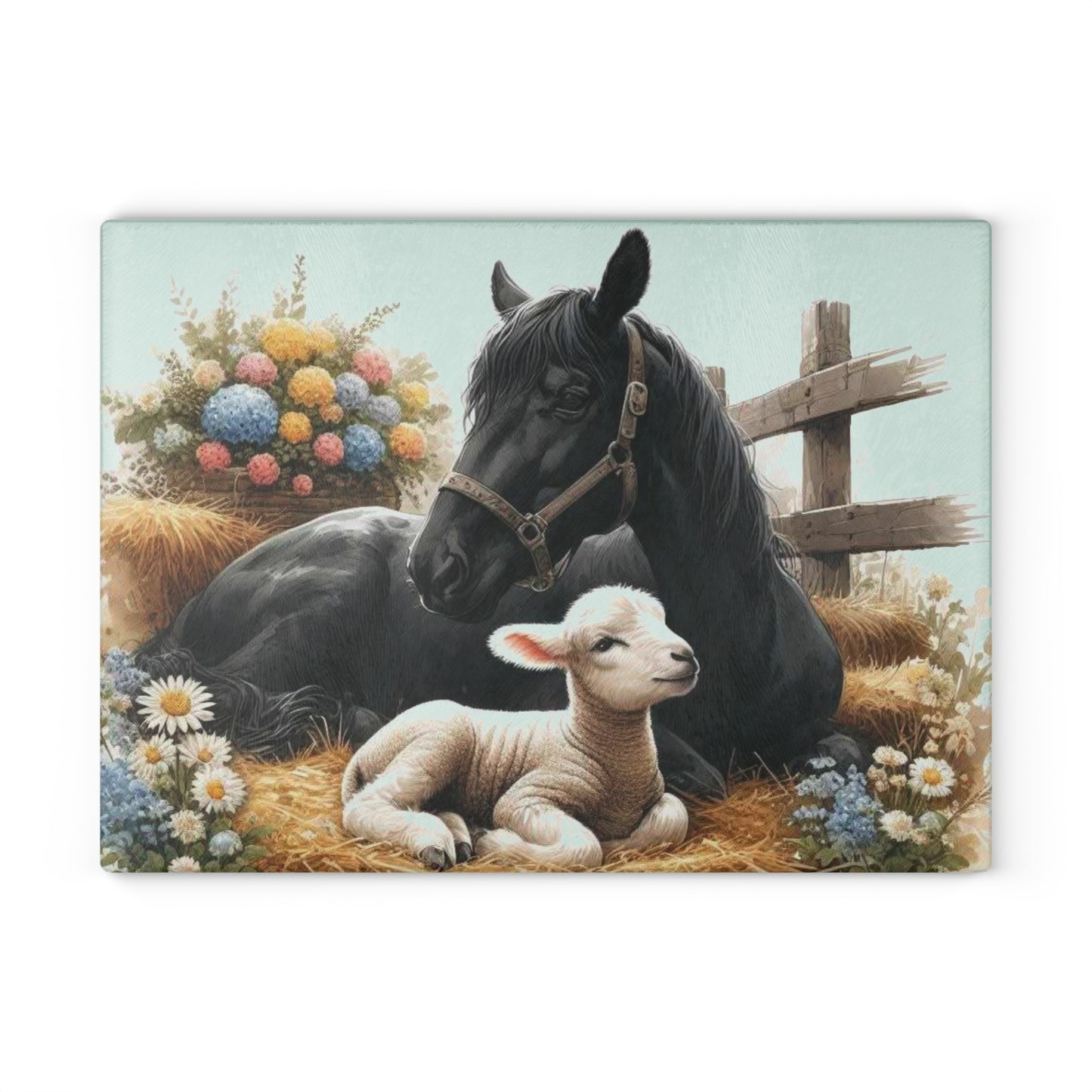 Horse cutting board, farm life decor, farmhouse design, nature-inspired gift, horse lover gift, rustic home accents Charcuterie Board, Lamb