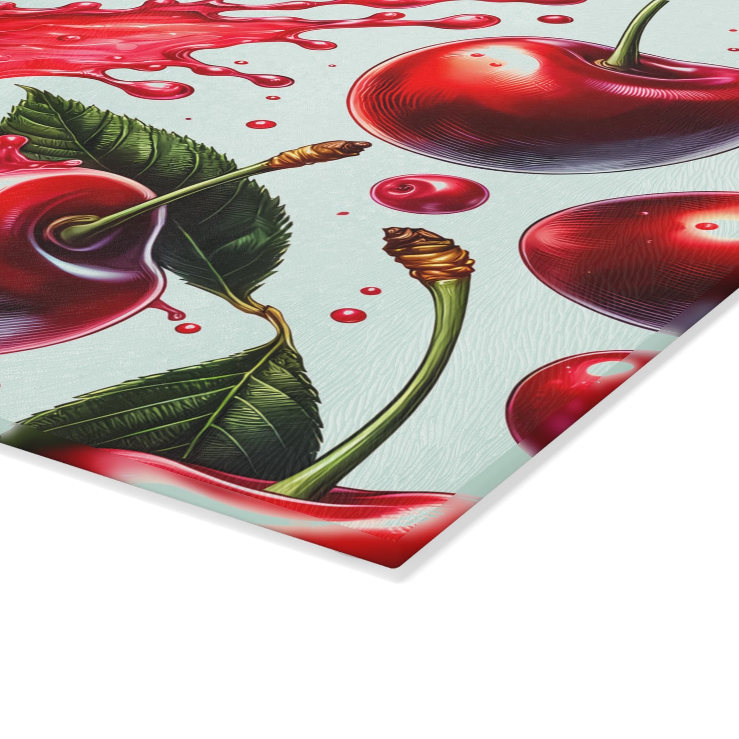 🍒 Cherry Splash Cutting Board – Bold, Juicy Style for the Modern Kitchen
