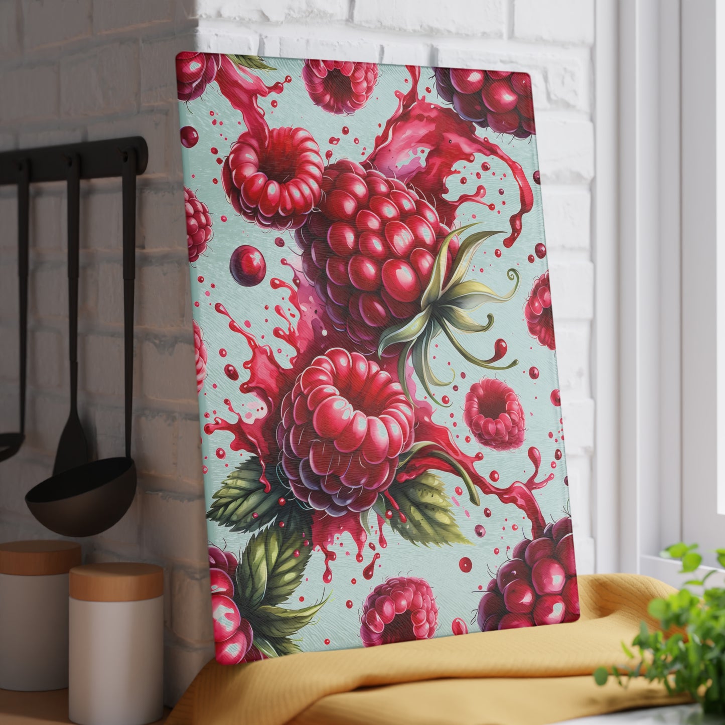 🍓 Raspberry Splash Cutting Board – Fresh & Flirty Charm for Your Kitchen