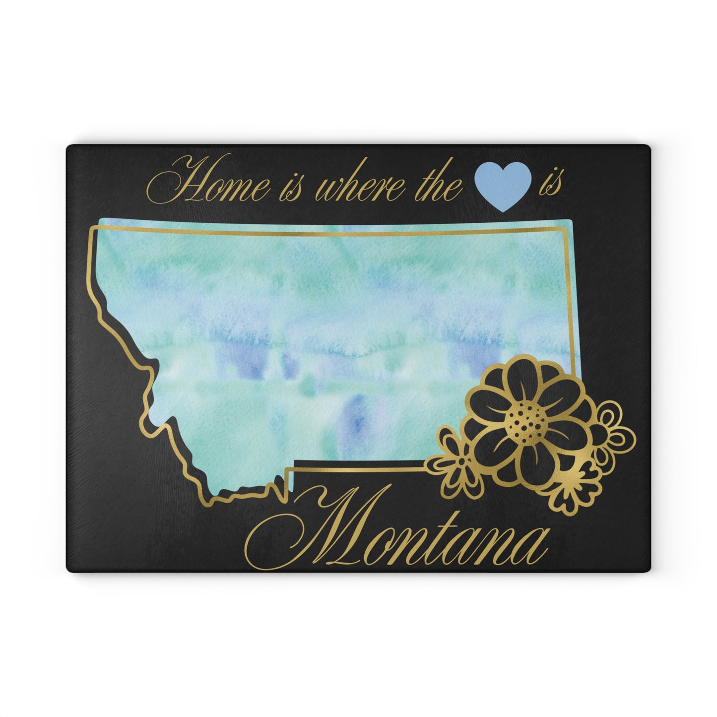 💙 Montana State Floral Cutting Board – Big Sky Beauty Meets Homegrown Charm