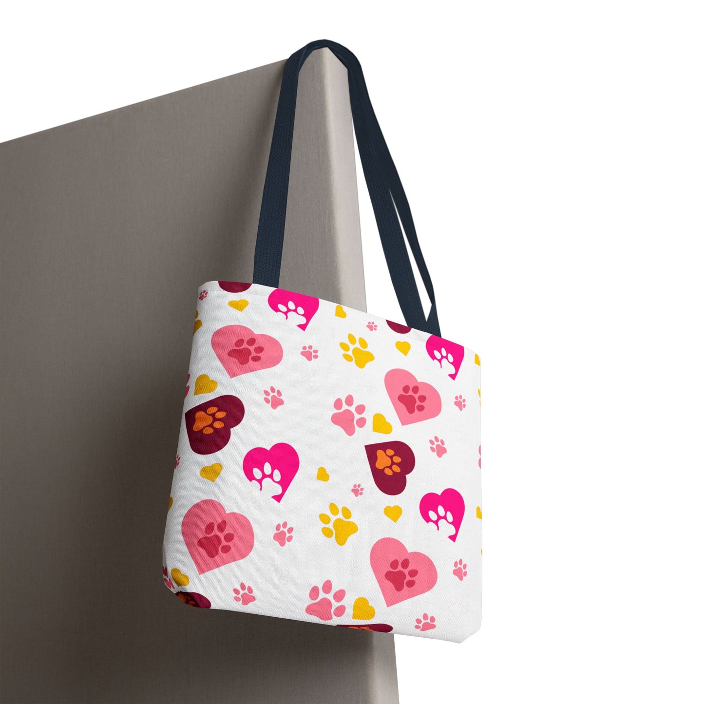 Bolsa de mano con estampado de patas y corazón | Pet Lover Everyday Carry-All