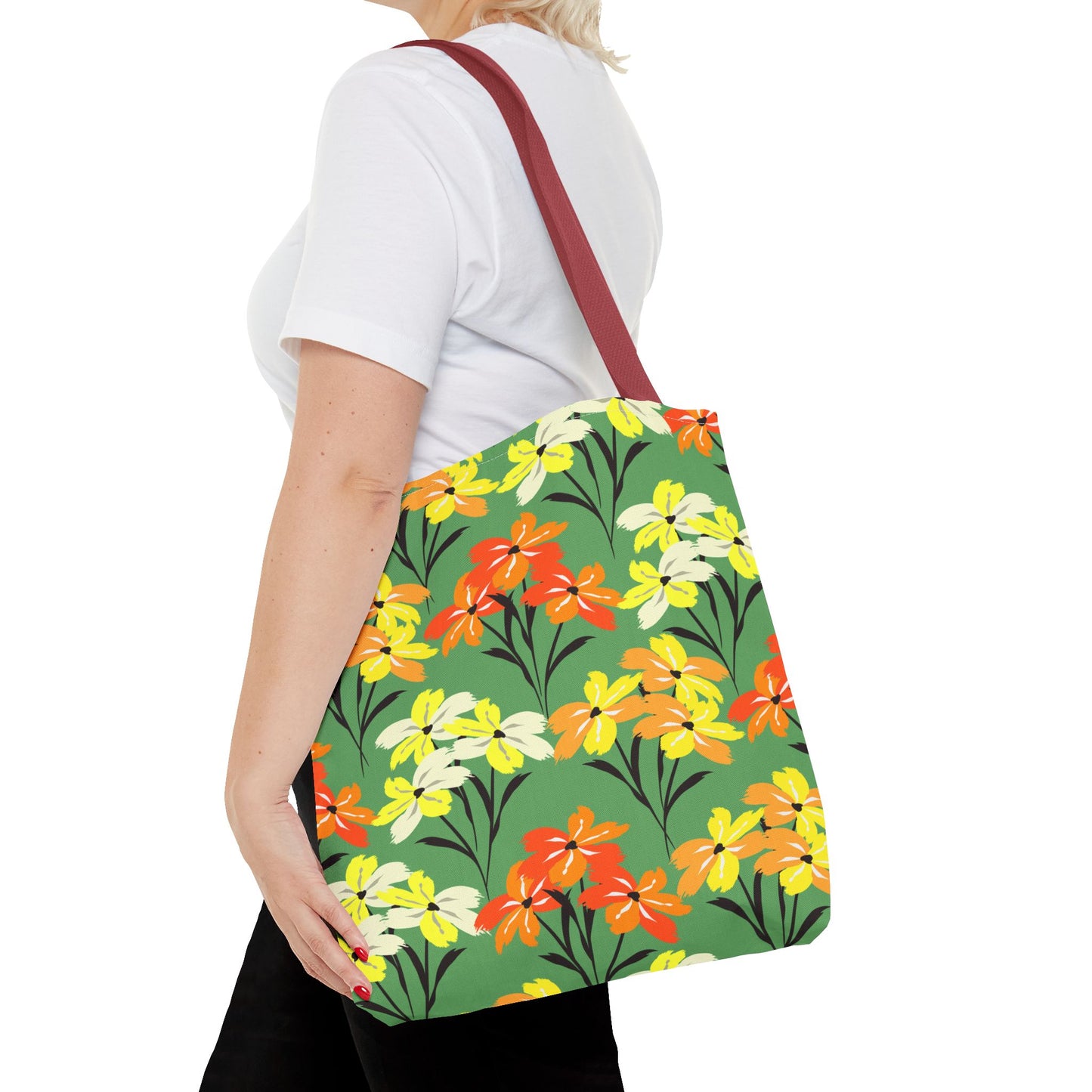 🌸 Elegante bolso tote floral: un accesorio chic y versátil para el día a día 🌿