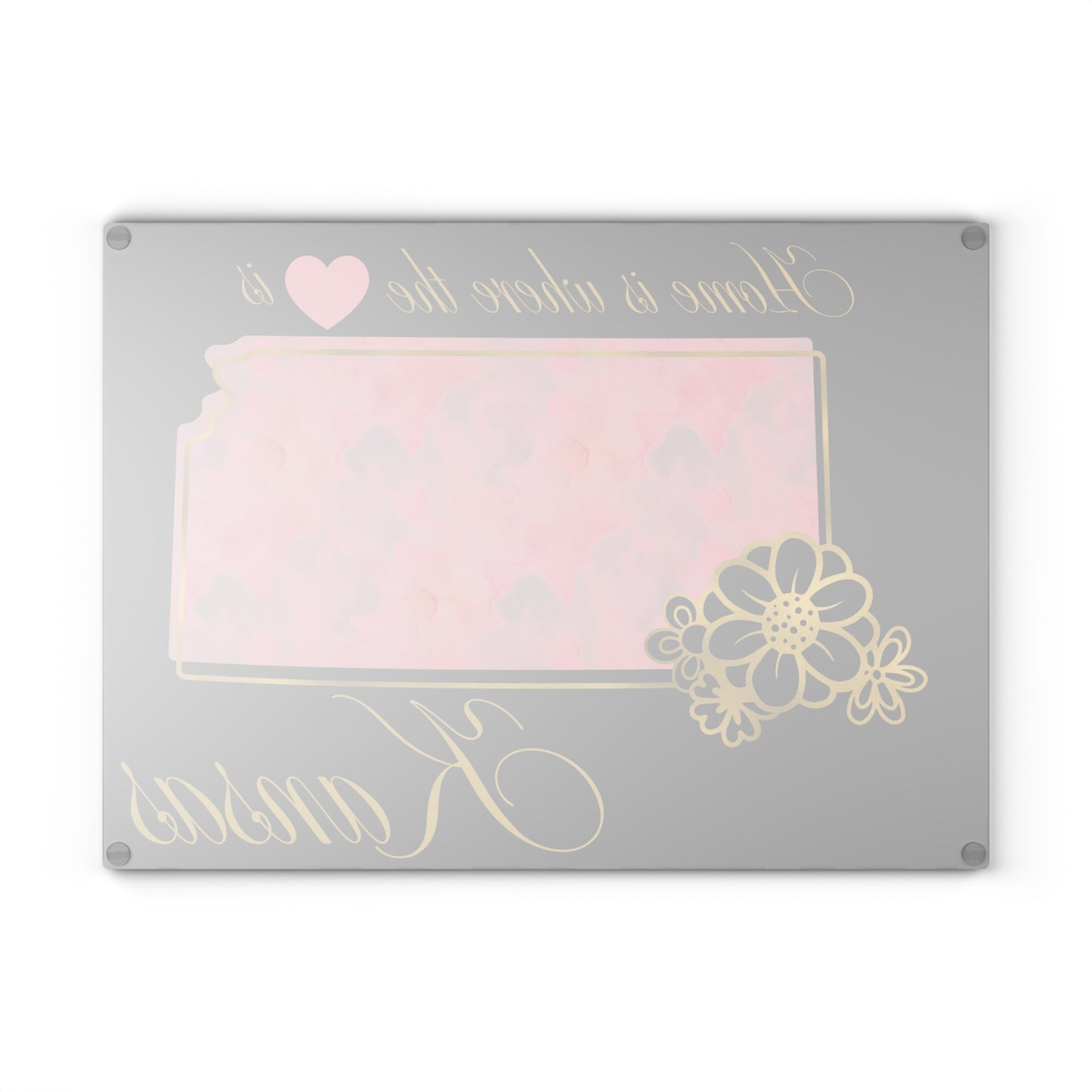 💗 Kansas State Cutting Board – Blushing Pride with Heartfelt Charm
