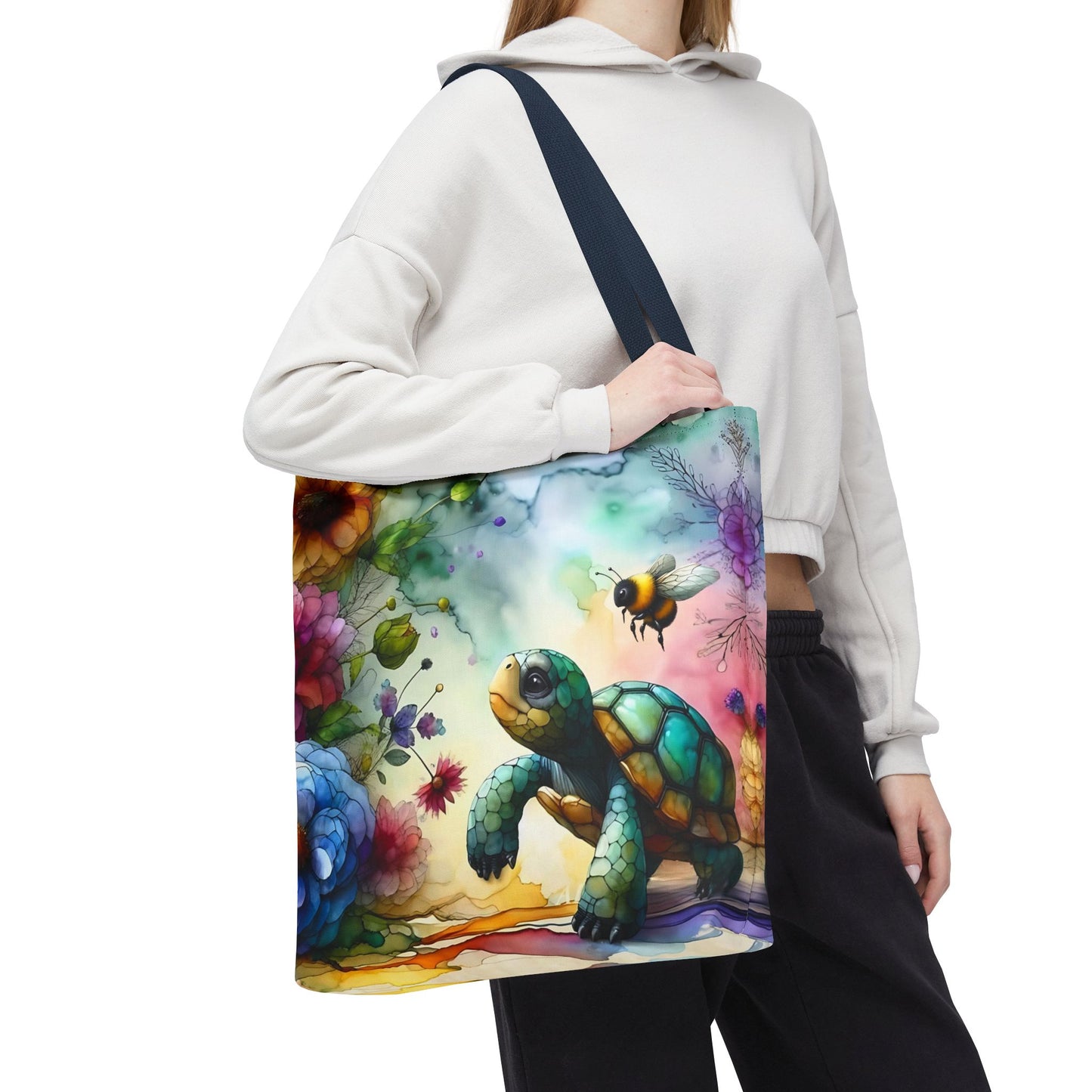 Bolsa de mano - Diseño de tortugas coloridas