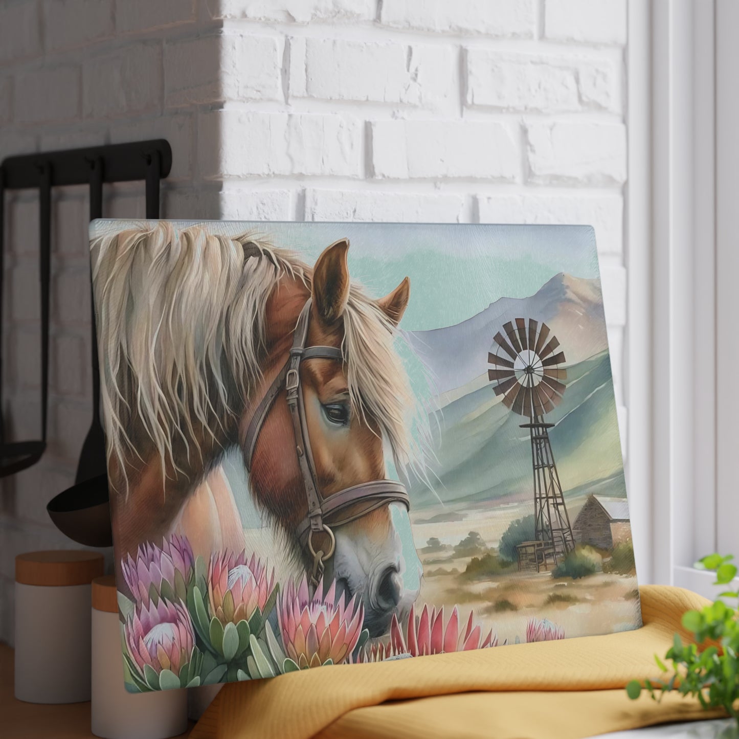 Horse cutting board, Farmhouse kitchen decor, Equestrian gift, Rustic kitchen gift, Horse lover decor, Charcuterie Board, unique accessory