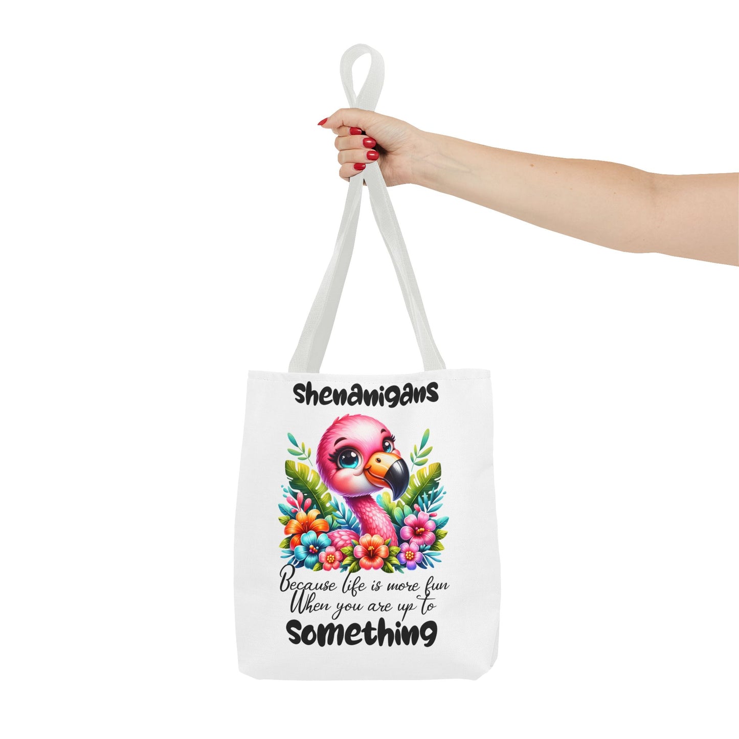 🌸 Flamingo & Floral Bliss – Bolso tote vibrante y divertido 🌺
