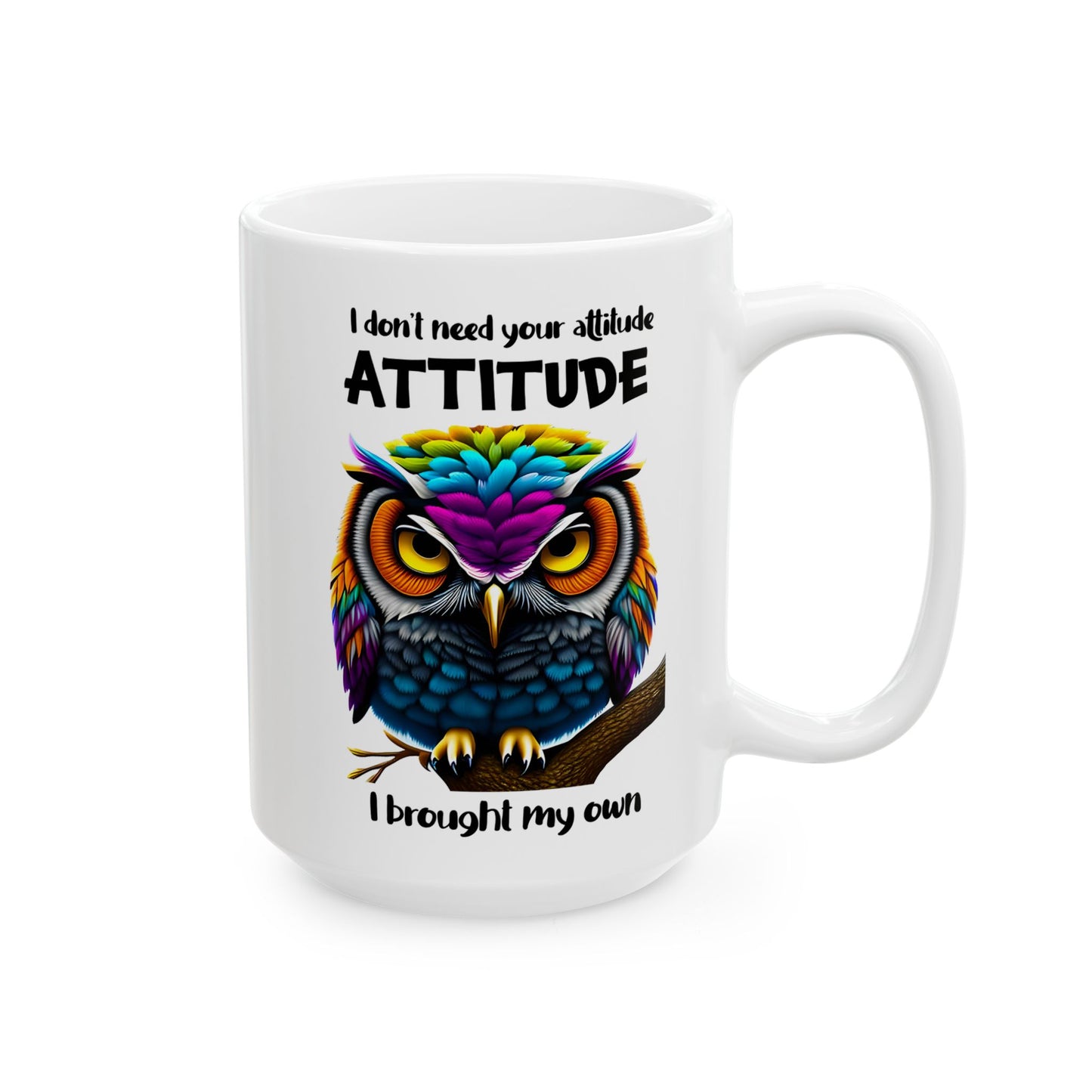 🦉 Búho colorido: taza de café vibrante para amantes de la naturaleza y noctámbulos 🌟