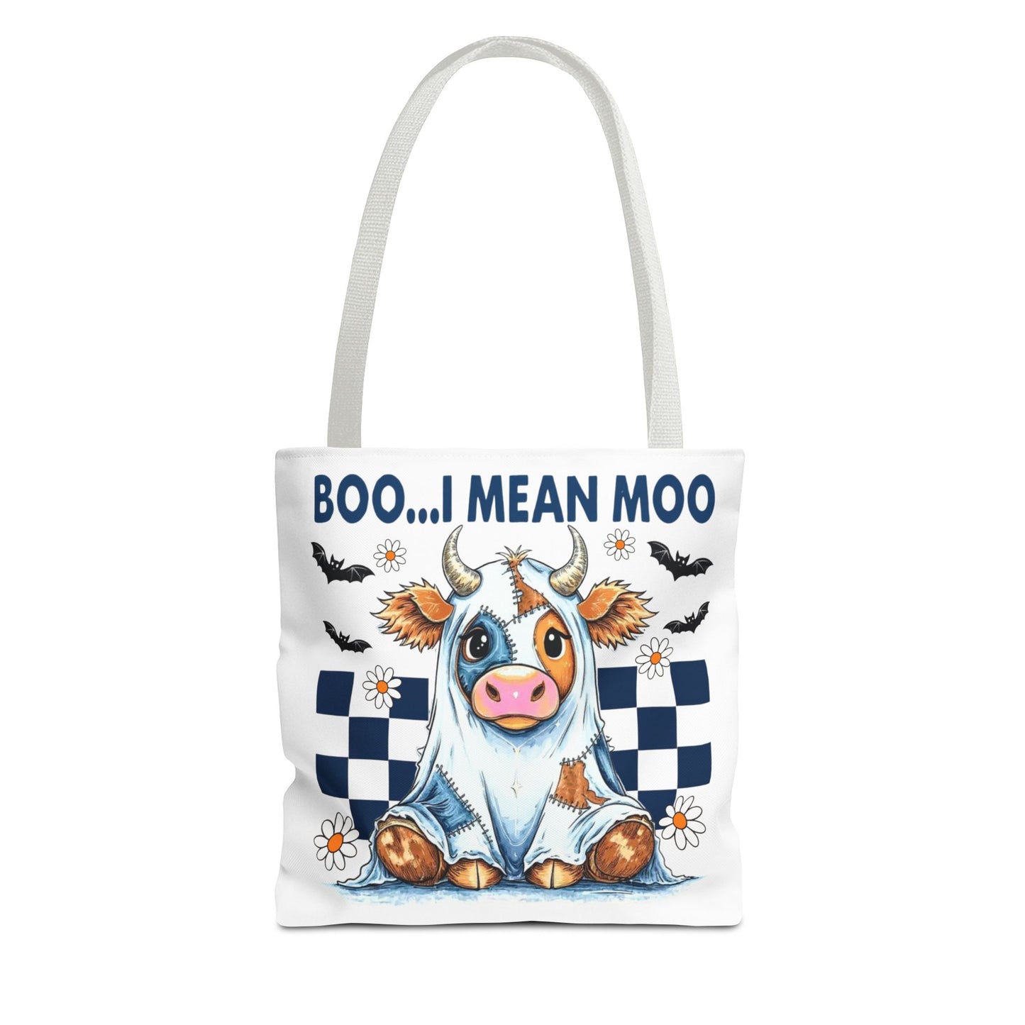 ๐ฎ Boo... I Mean Moo Cow Halloween Tote Bag โ Spooky Cute Farmhouse Fun ๐ป๐
