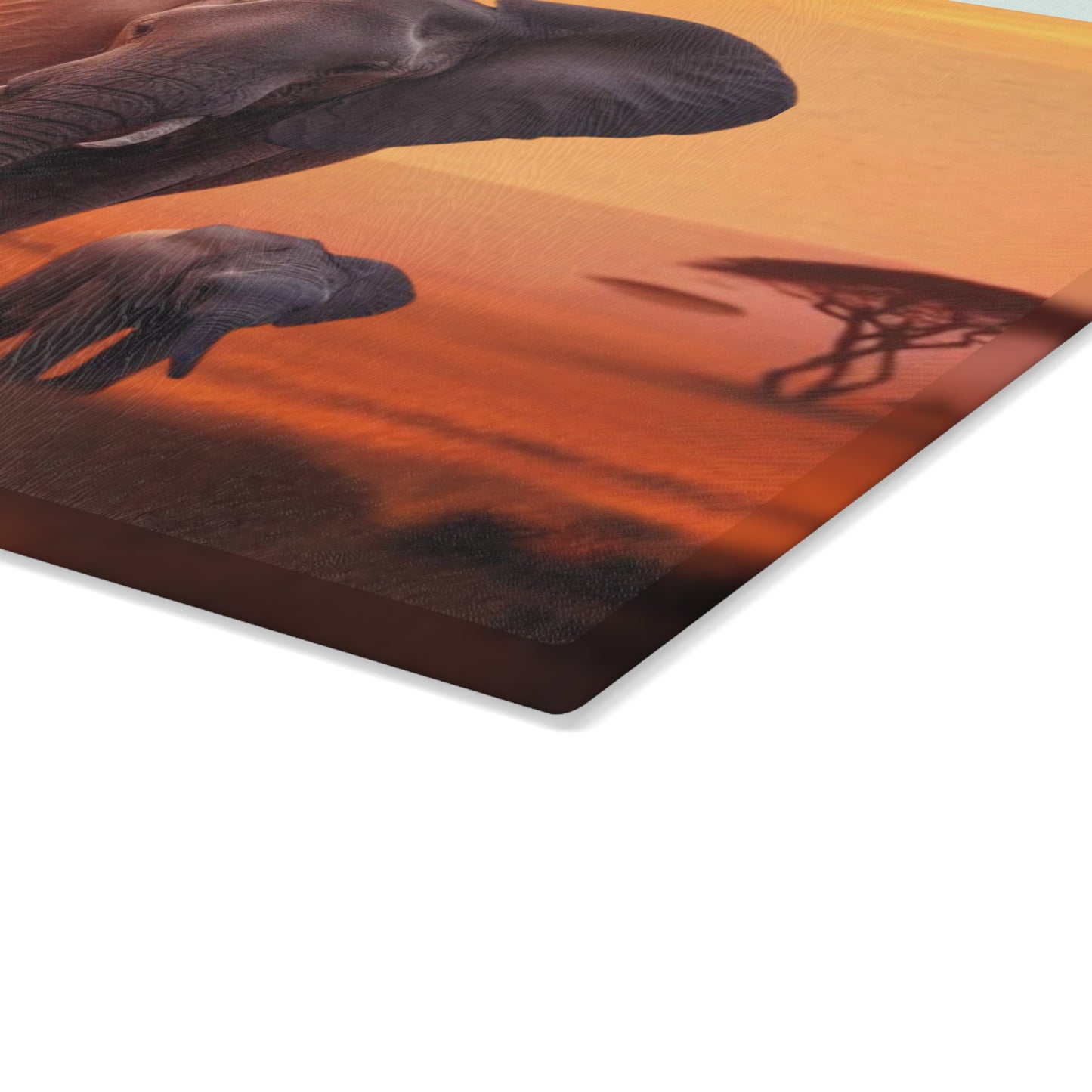 Tabla de cortar de elefante, elefantes bebés, decoración de vida silvestre, cocina con temática animal, regalo familiar, temática de safari, tabla de charcutería, amante de los elefantes