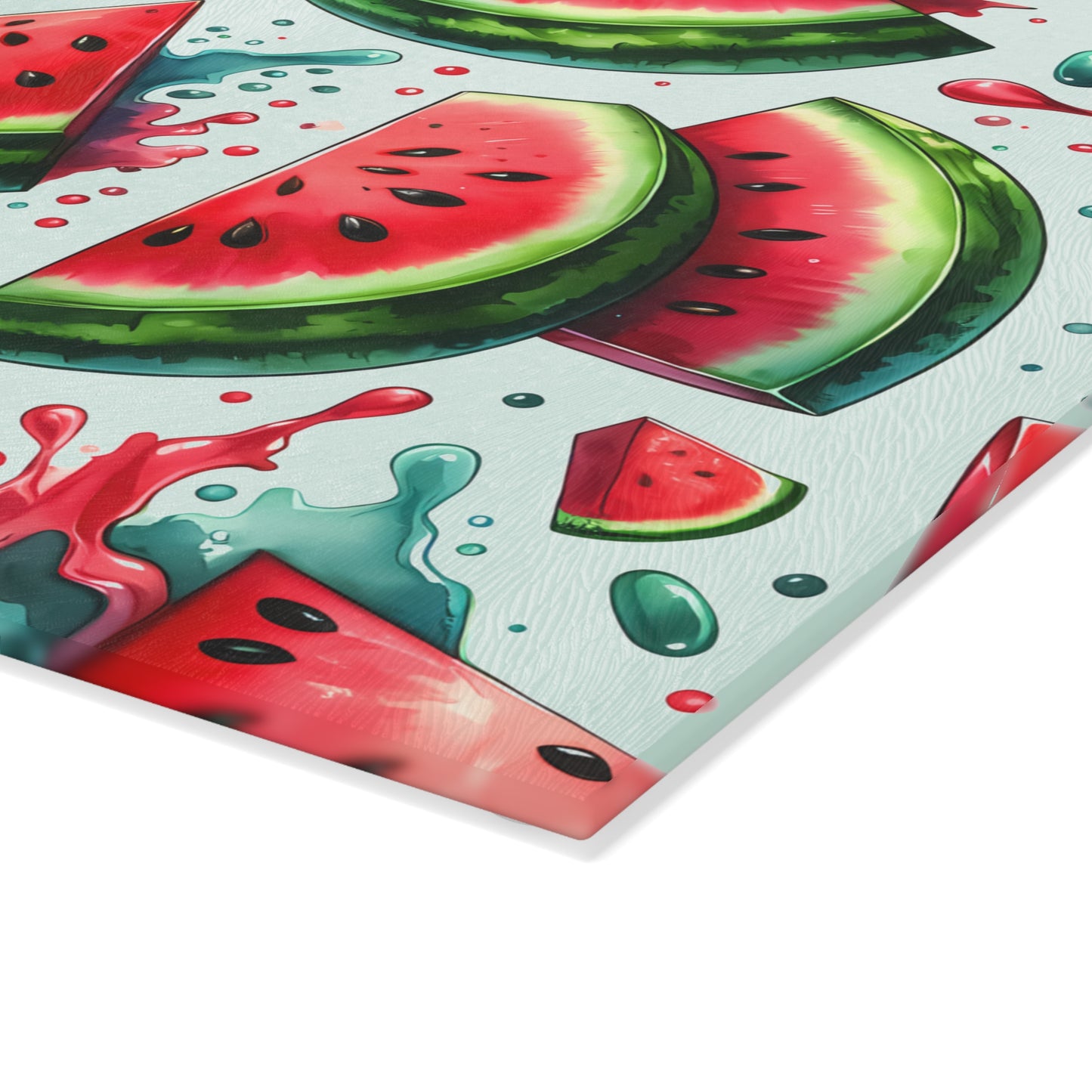 Tabla de cortar con diseño de sandía: Diversión veraniega, dulce y jugosa para tu cocina