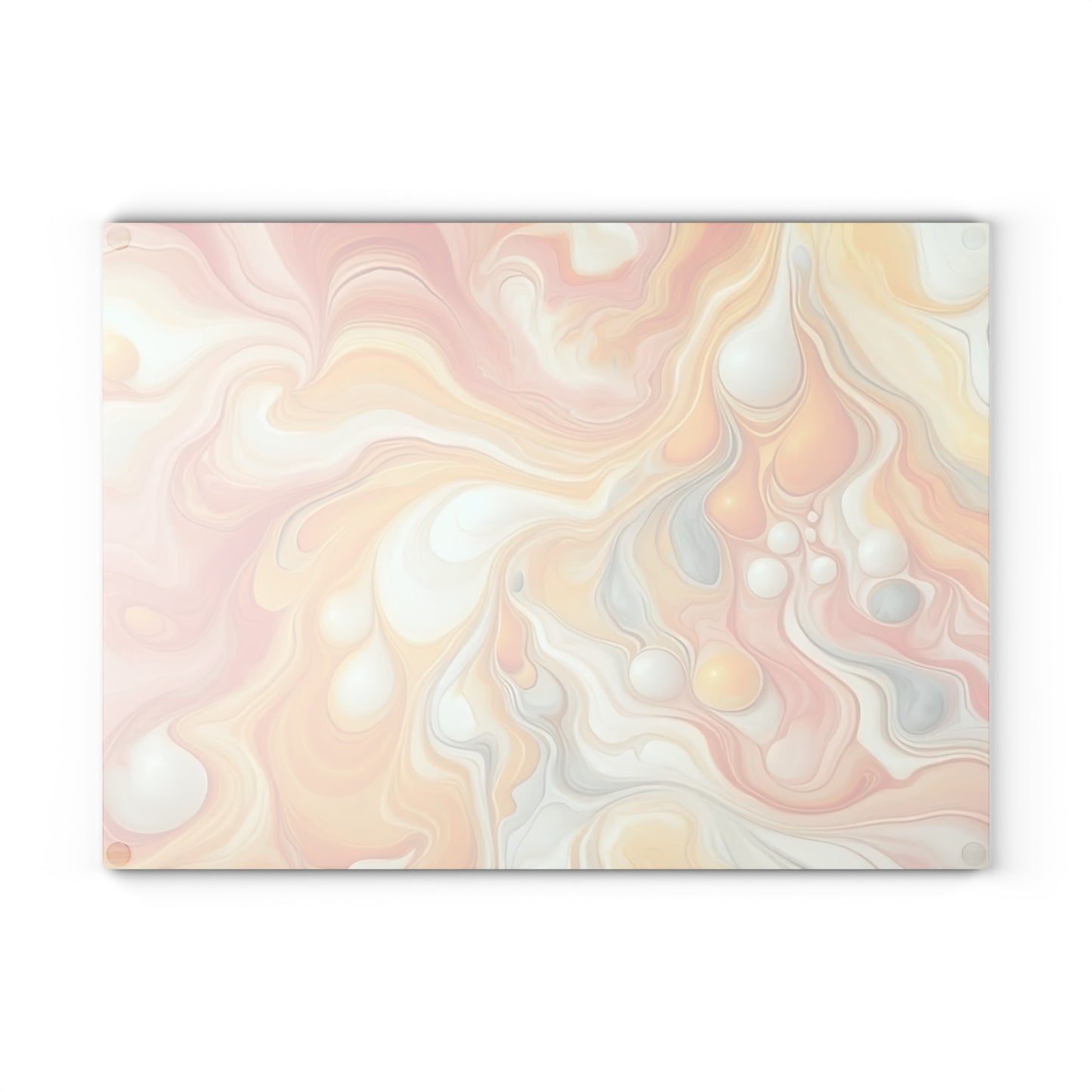 Tabla de cortar de vidrio templado con efecto mármol amarillo, gris y naranja: elegante decoración de cocina con aspecto de mármol, ideal para regalar y funcional.