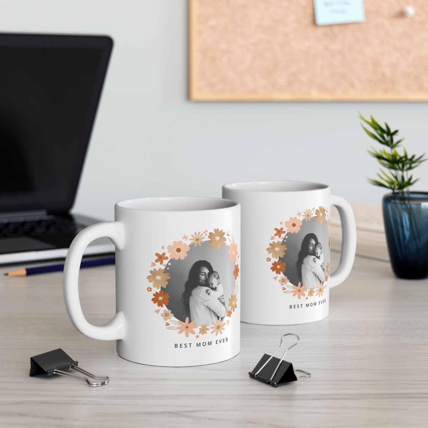 🌸 Personalized "Best Mom Ever" Photo Mug – A Heartfelt Gift for Mother's Day 💖
