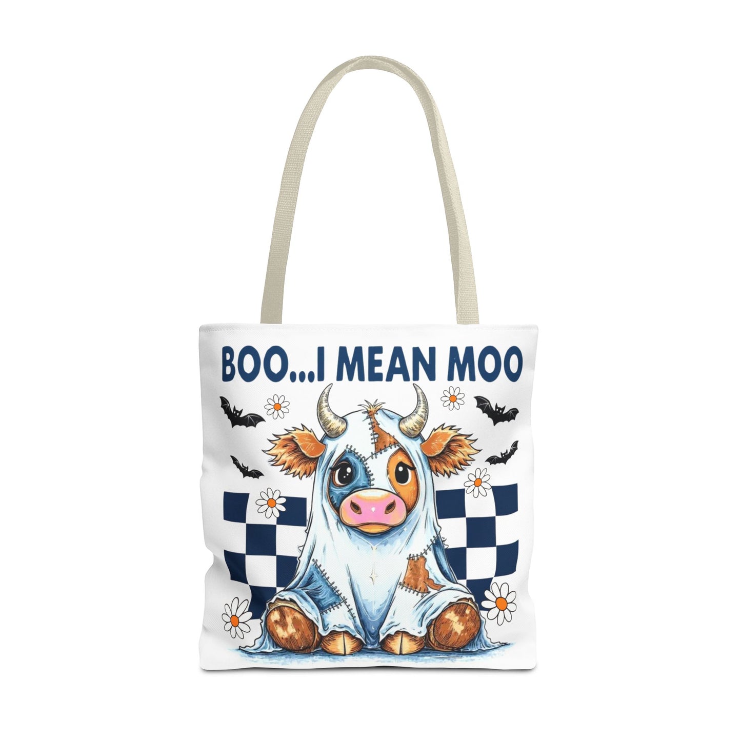 ๐ฎ Boo... I Mean Moo Cow Halloween Tote Bag โ Spooky Cute Farmhouse Fun ๐ป๐