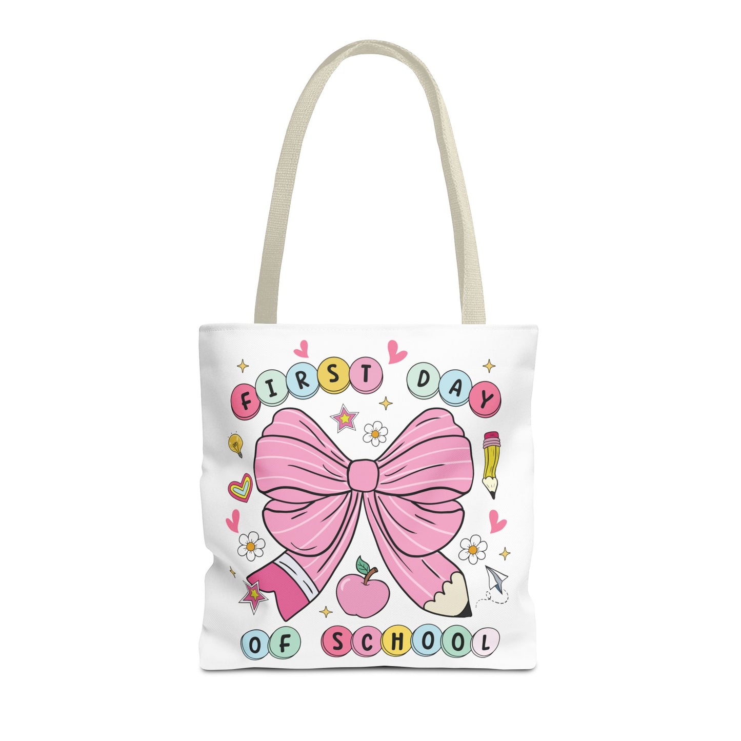 🎀 Coquette First Day of School Tote – Sweet Style for a Smart Start 📚