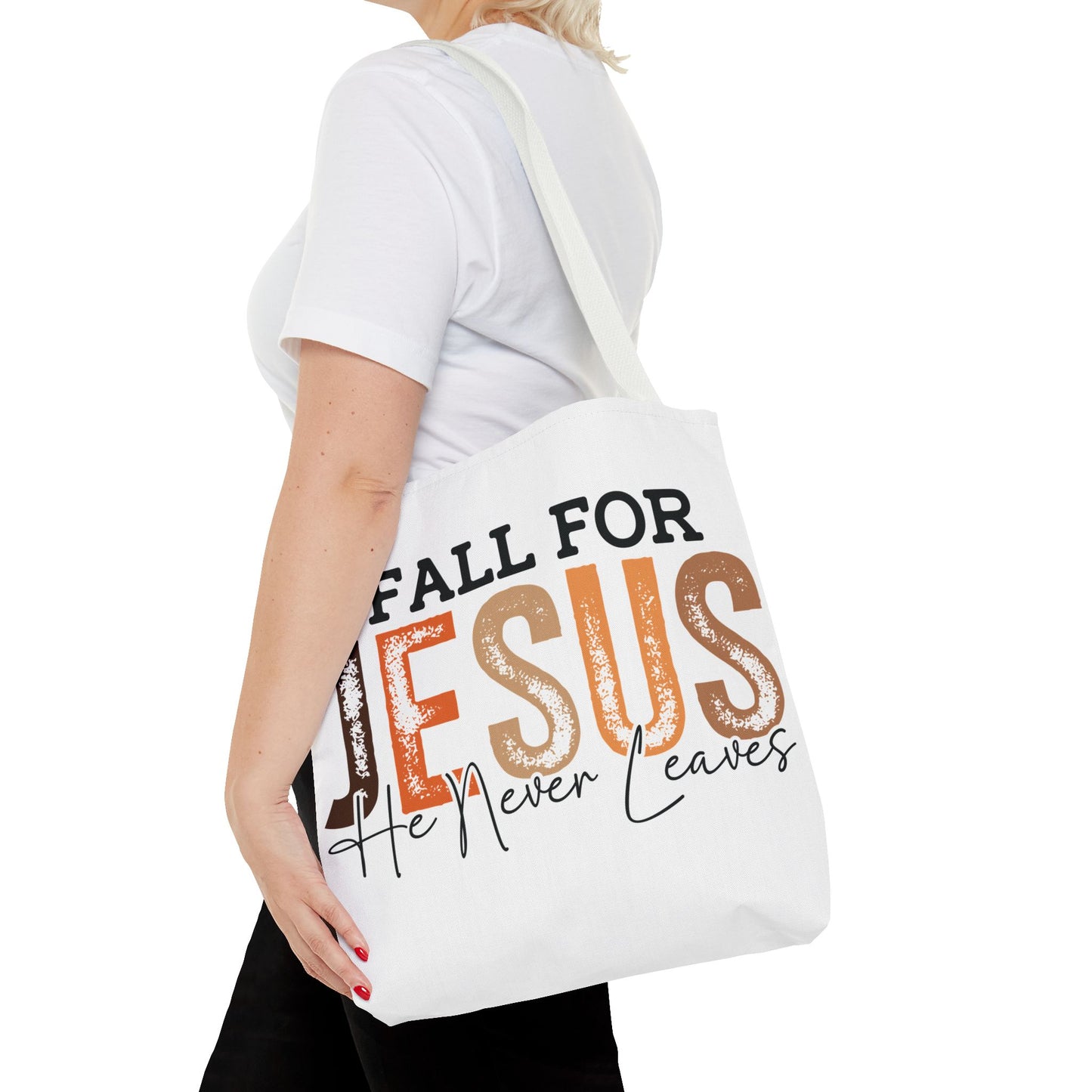 🙏 Fall for Jesus Tote Bag – Faith, Style & Autumn Charm 🍂👜
