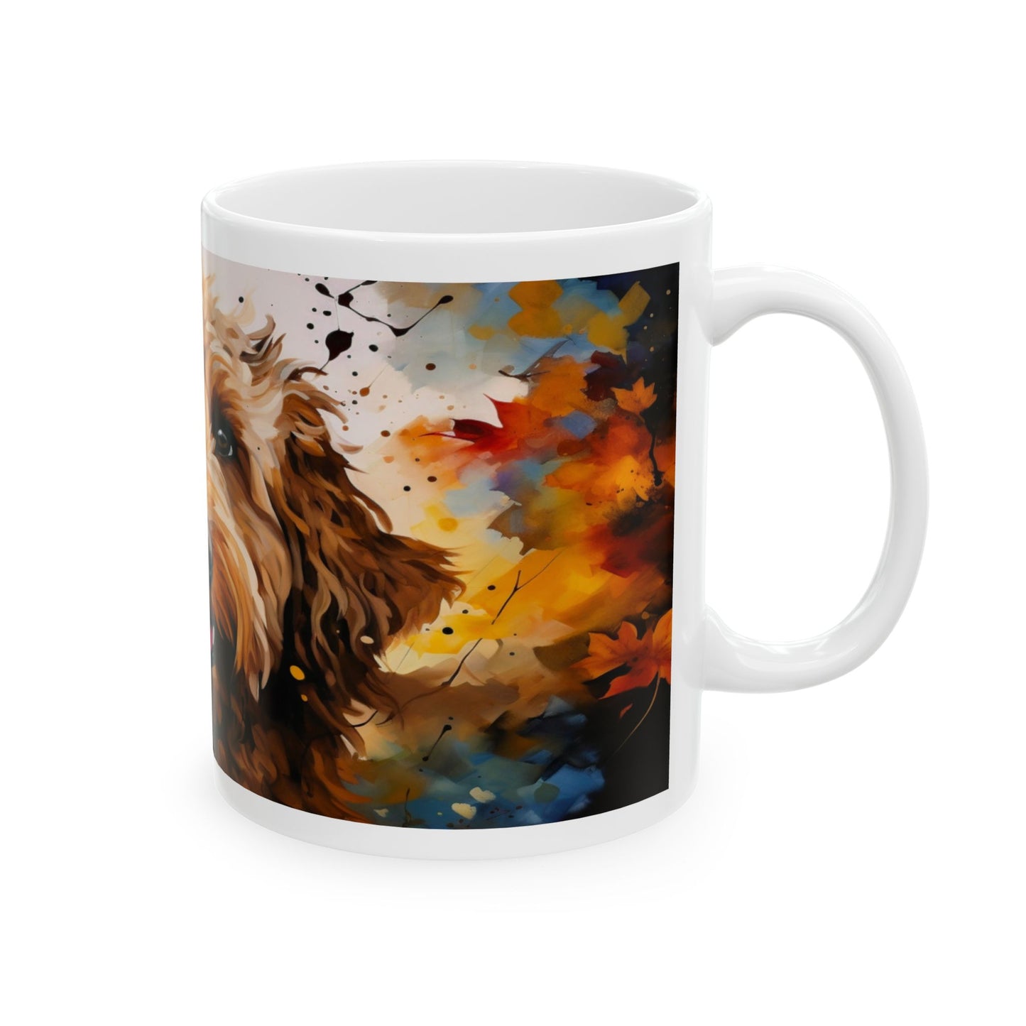 Taza de Labradoodle: ¡Un toque colorido de alegría y amor!