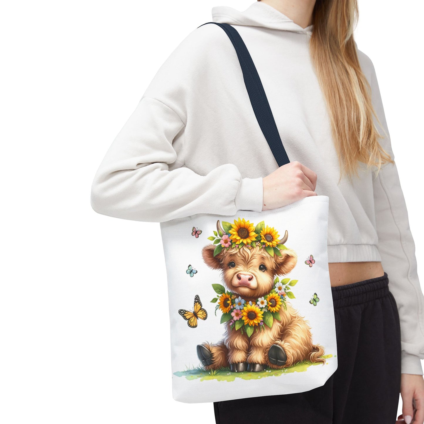 Bolsa de mano de vaca de las Tierras Altas, diseño de vaca bonito y elegante para amantes de los animales, perfecta para ir de compras, uso diario, regalo para entusiastas de las vacas y granjeros.