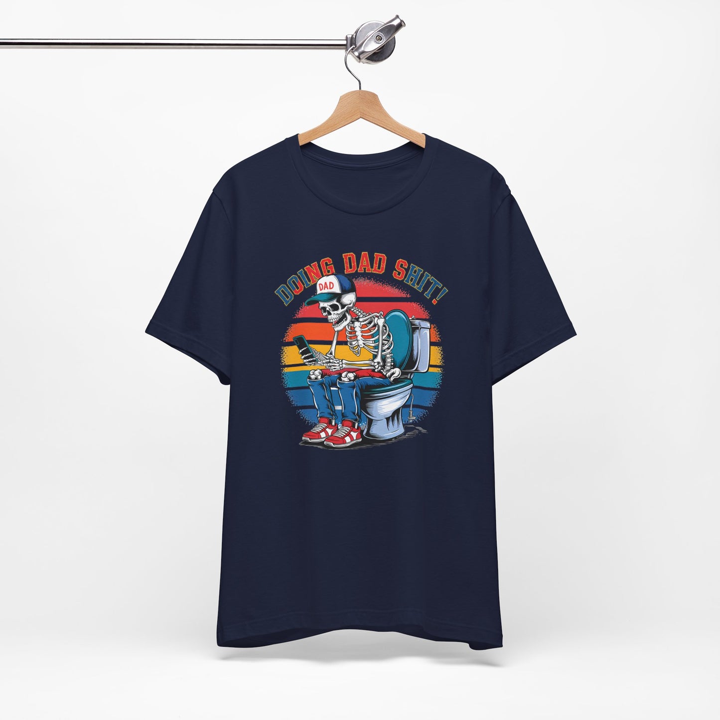 🧻 HACIENDO CABRAS DE PAPÁ | Camiseta gráfica divertida con esqueleto en el inodoro