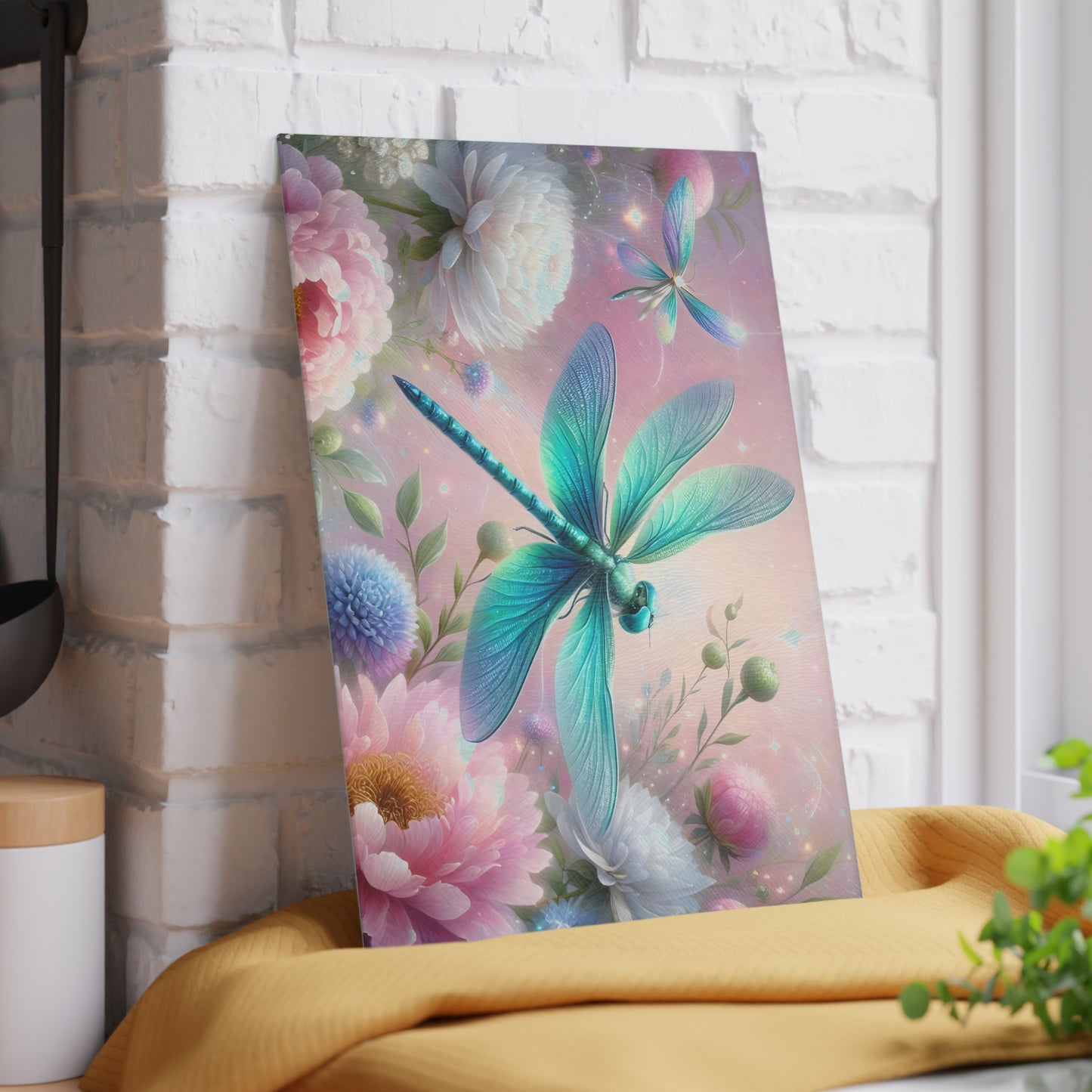 ๐ฆ Dragonfly Garden Cutting Board โ Whimsical Beauty for Your Kitchen ๐ธ