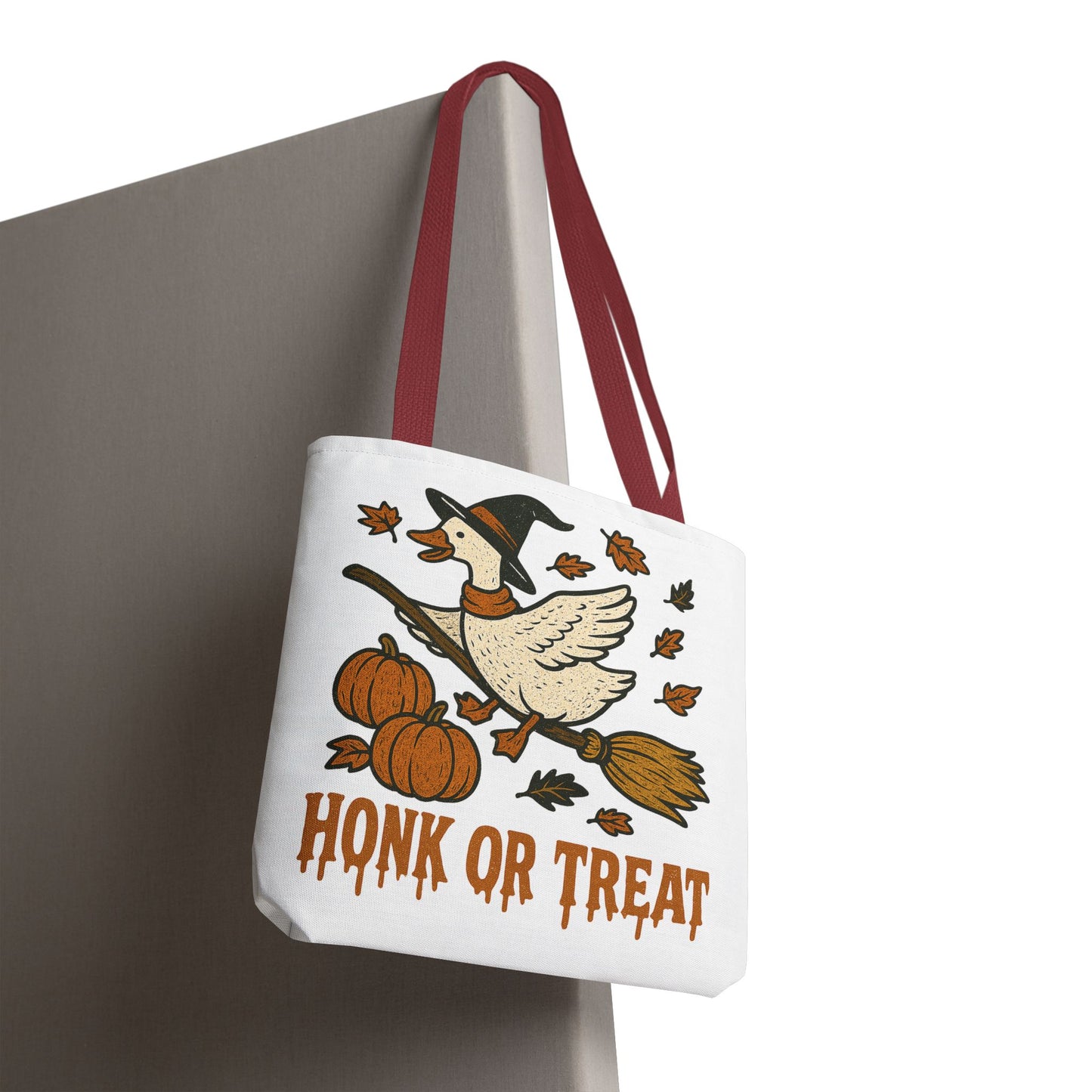 ๐ช Honk or Treat Goose Halloween Tote Bag โ Witchy Whimsy for Spooky Season ๐๐