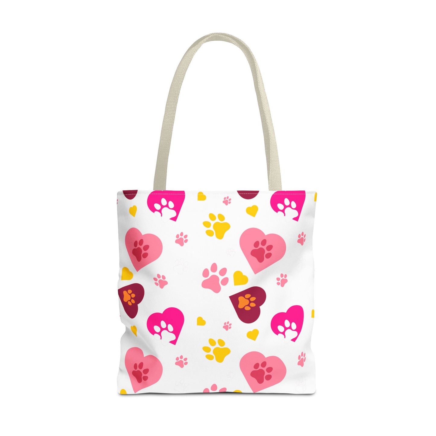 Bolsa de mano con estampado de patas y corazón | Pet Lover Everyday Carry-All