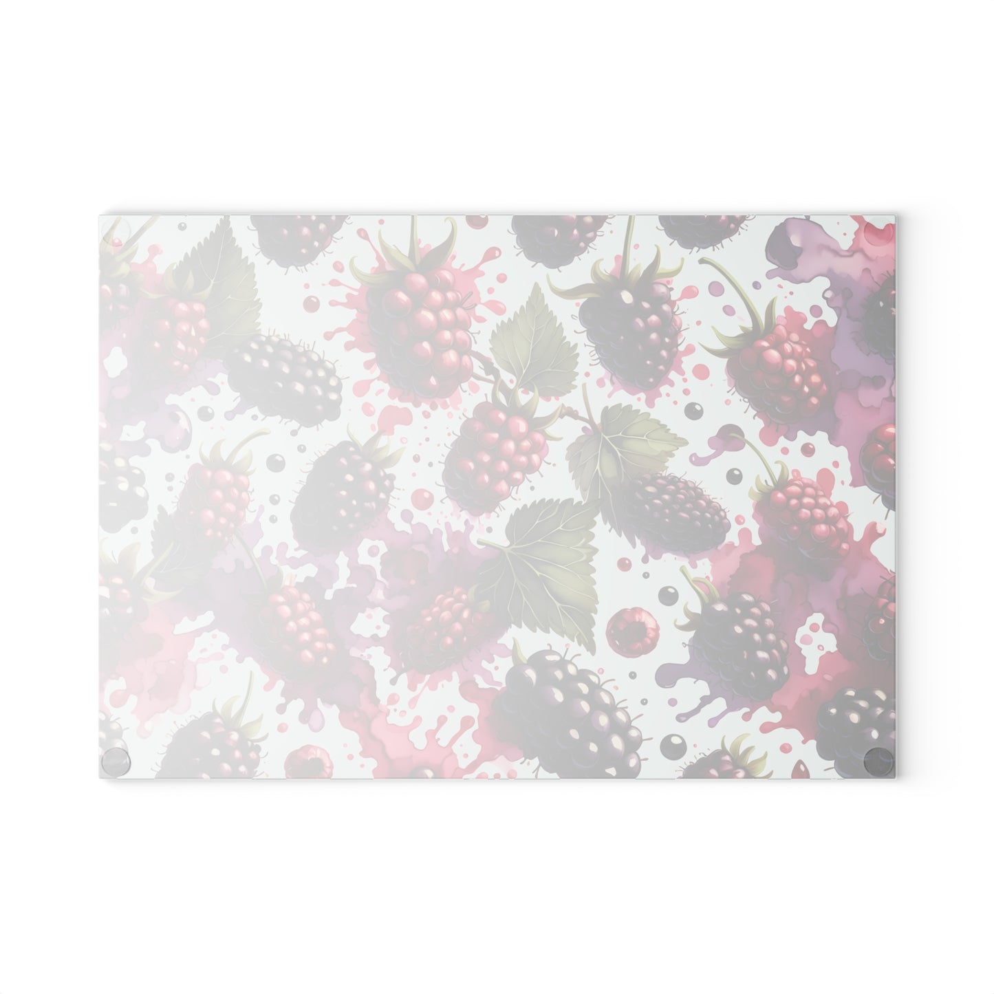 Tabla de cortar Berry Splash: Frambuesas y moras jugosas para un toque atrevido en la cocina