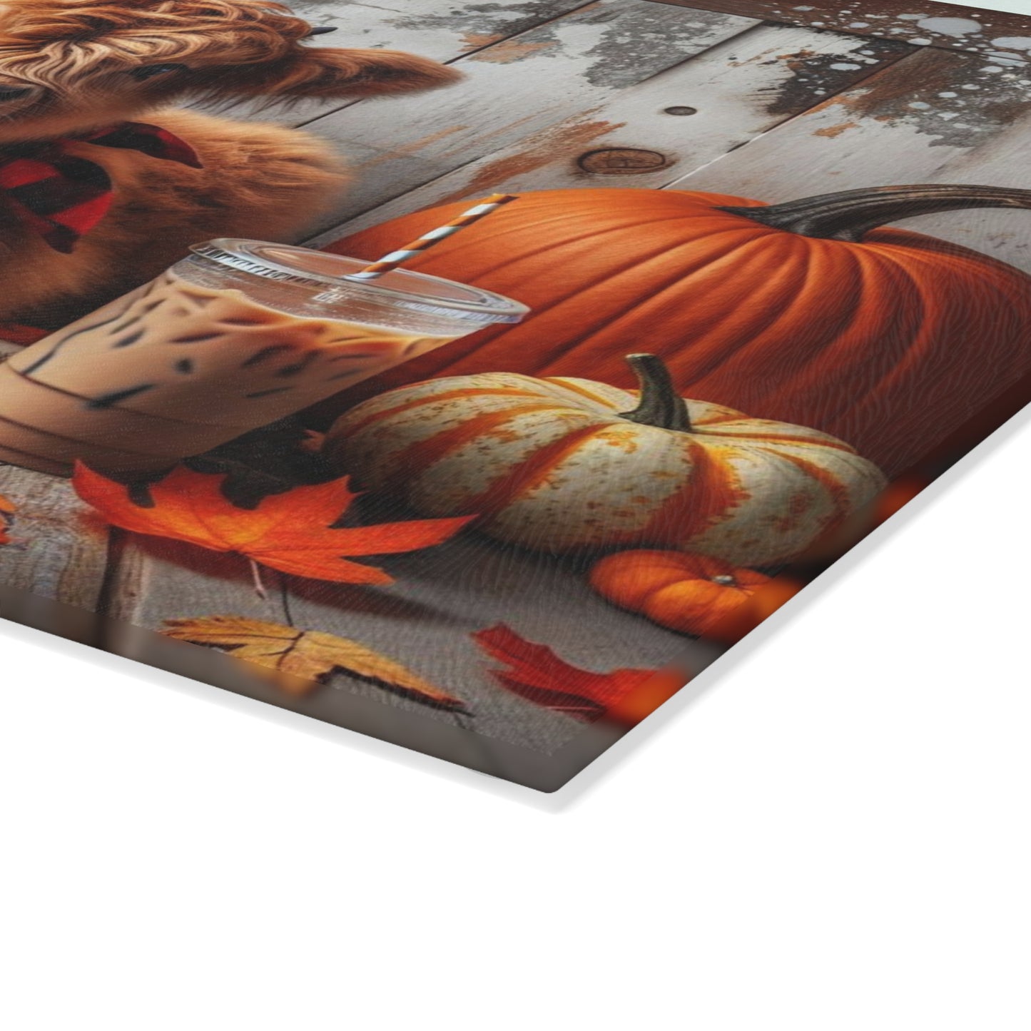 🐮 Autumn Highland Calf Cutting Board – Cozy Fall Vibes & Country Charm for Your Kitchen