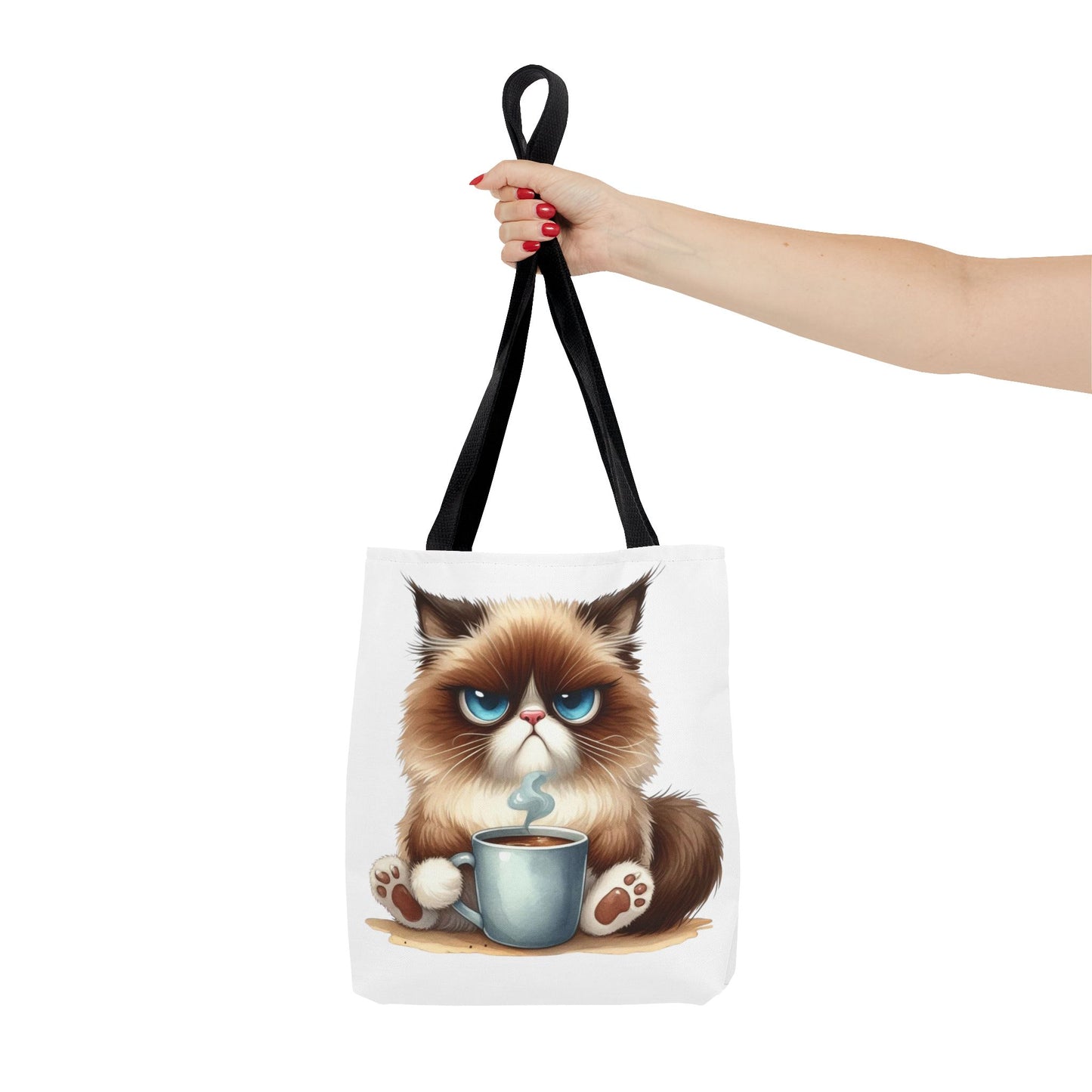 Bolsa de mano personalizada de Grumpy Cat con nombre personalizado: regalo divertido y sarcástico para amantes de los gatos. Bolsa única y práctica para uso diario. Bolsa de mano de Grumpy Cat: perfecta para amantes de los gatos y almas sarcásticas.