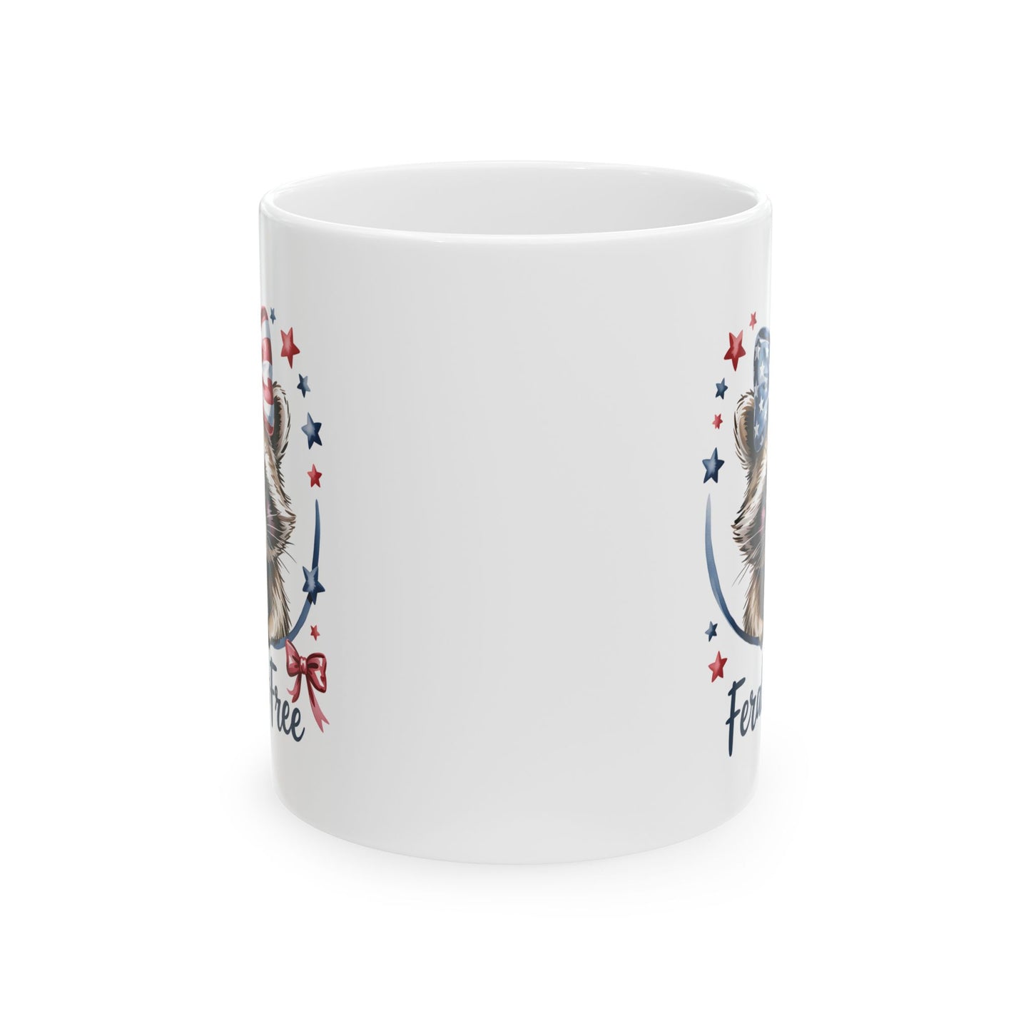 Taza "Mapache Salvaje pero Libre": ¡Celebra el espíritu de la libertad con esta adorable taza! EE. UU.