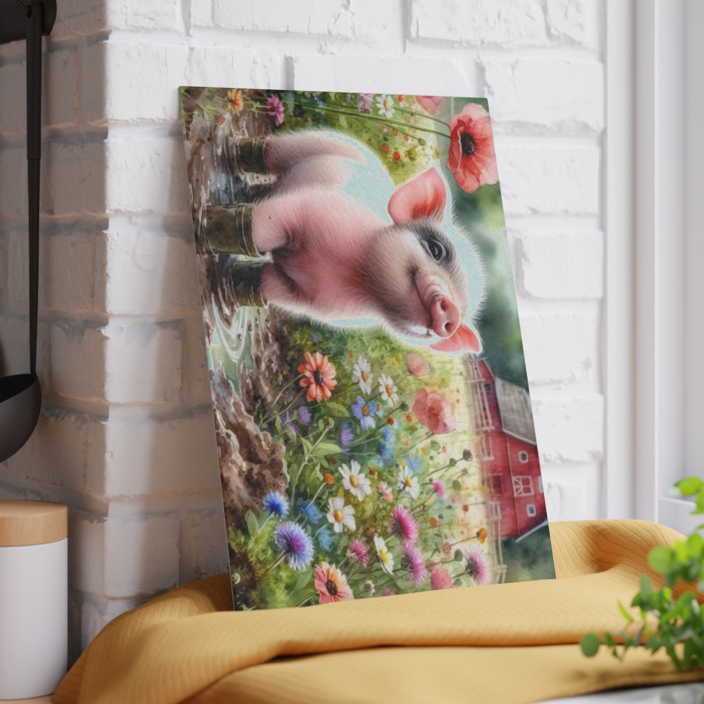 🐷 Farm Piglet Cutting Board – Country Charm for Your Kitchen 🐷