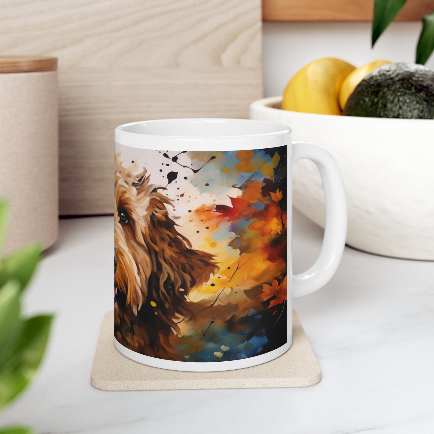 Taza de Labradoodle: ¡Un toque colorido de alegría y amor!