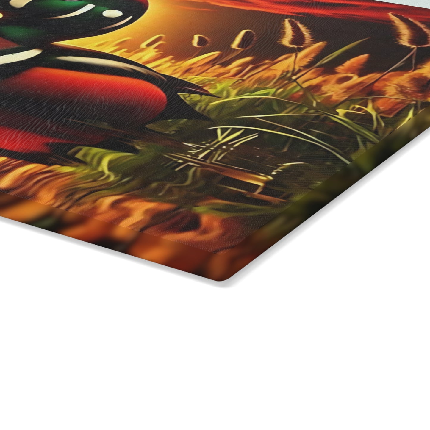 🦆 Sunset Marsh Duck Cutting Board – Vivid Waterfowl Charm for Rustic Kitchen Décor