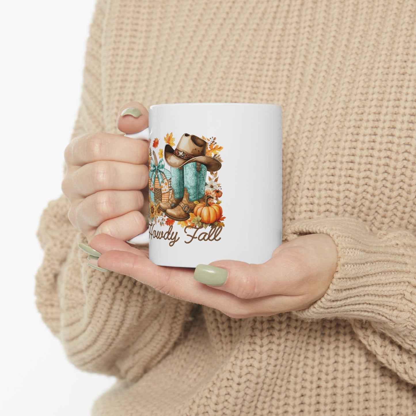 🤠 Howdy Fall Cowboy Mug – Western Charm Meets Autumn Glow 🍁🎃