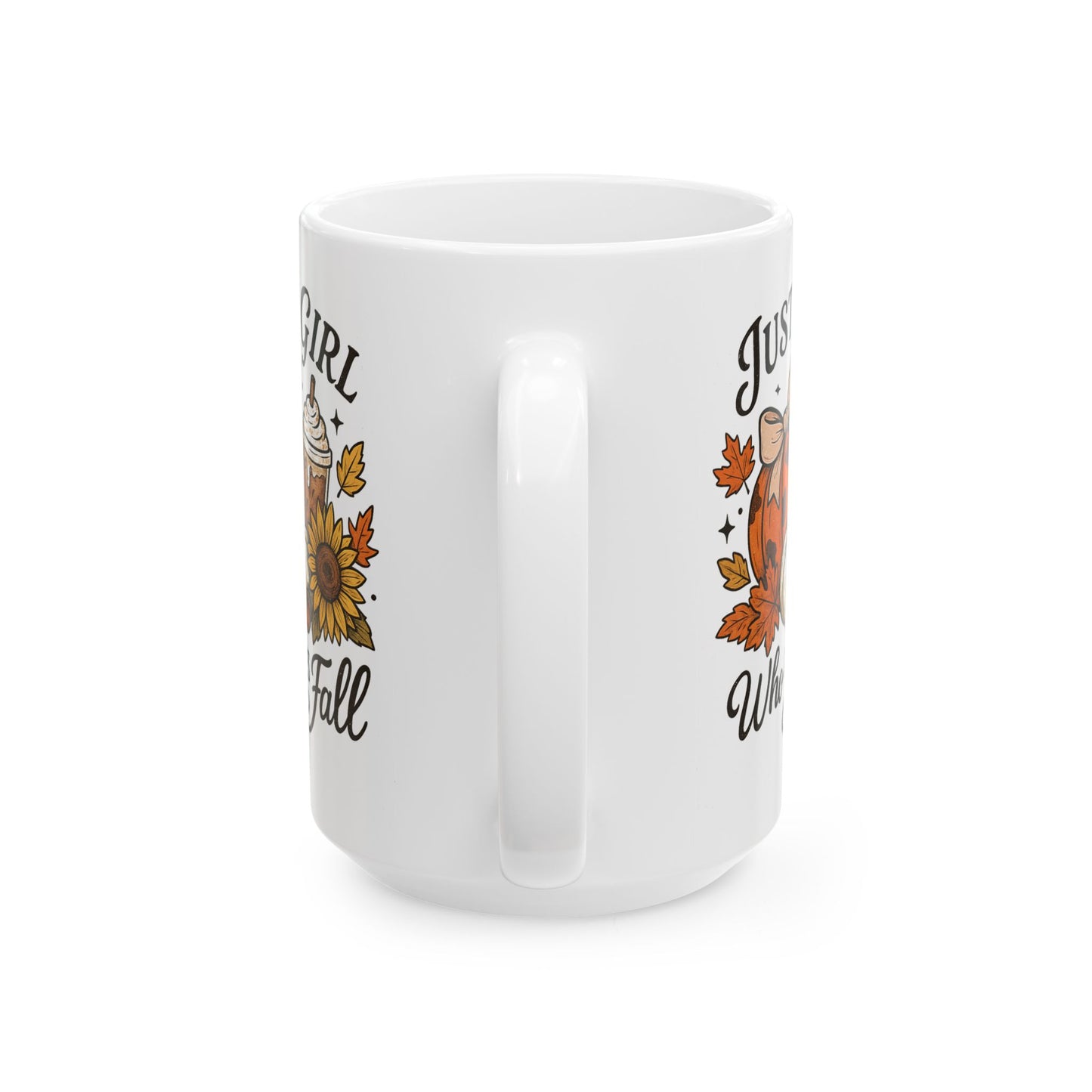 ๐๐ Just a Girl Who Loves Fall โ Cozy Autumn Ceramic Cup โจโ